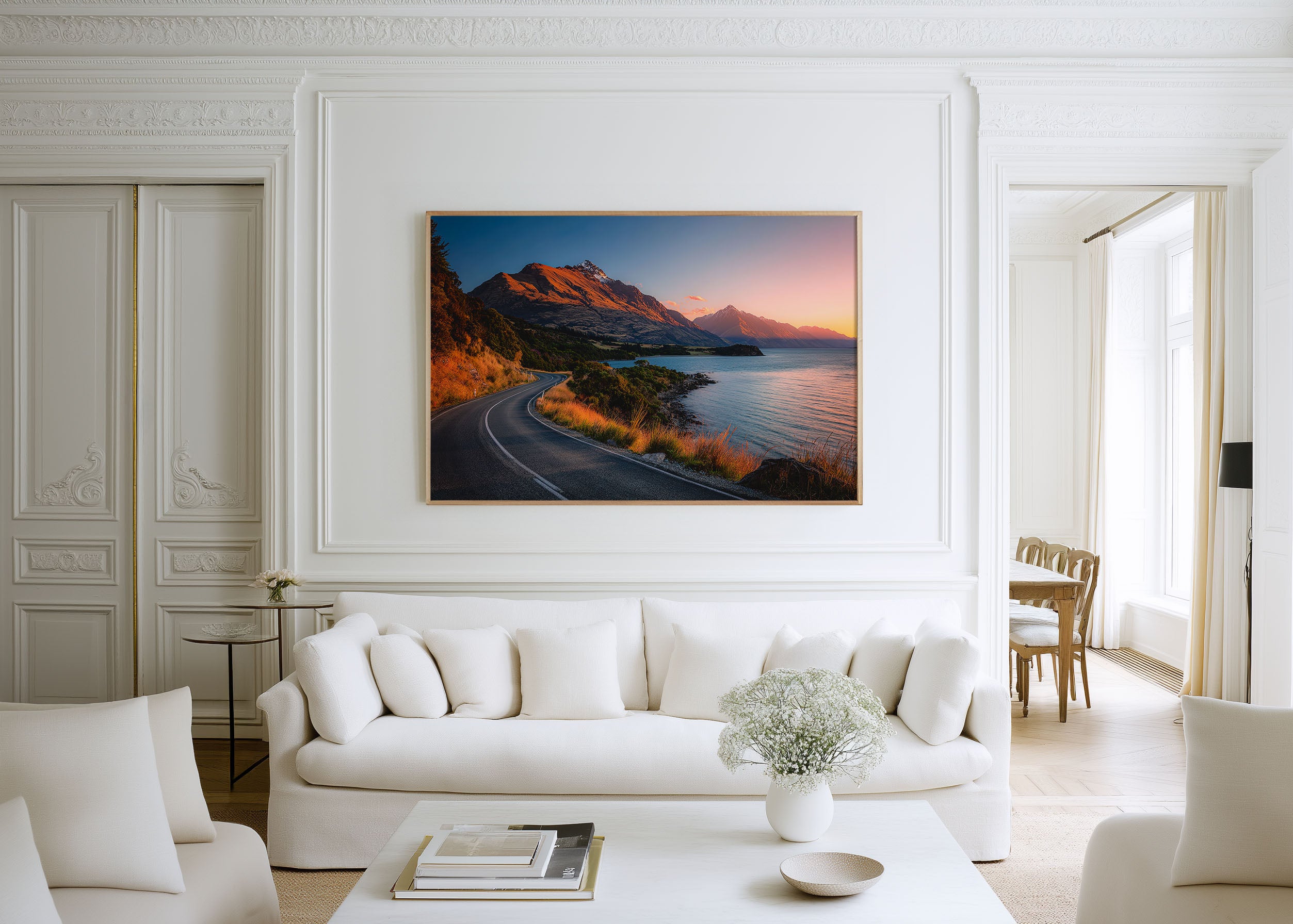 Glenorchy Scenic Road Wall Art | Queenstown New Zealand Sunset Print