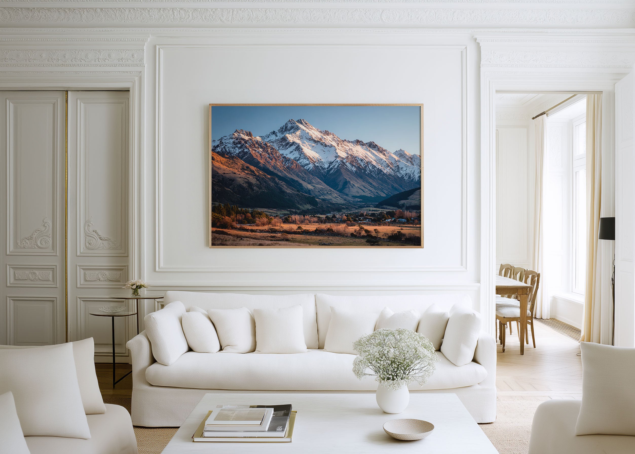 Glenorchy Valley Wall Art Print | New Zealand Southern Alps