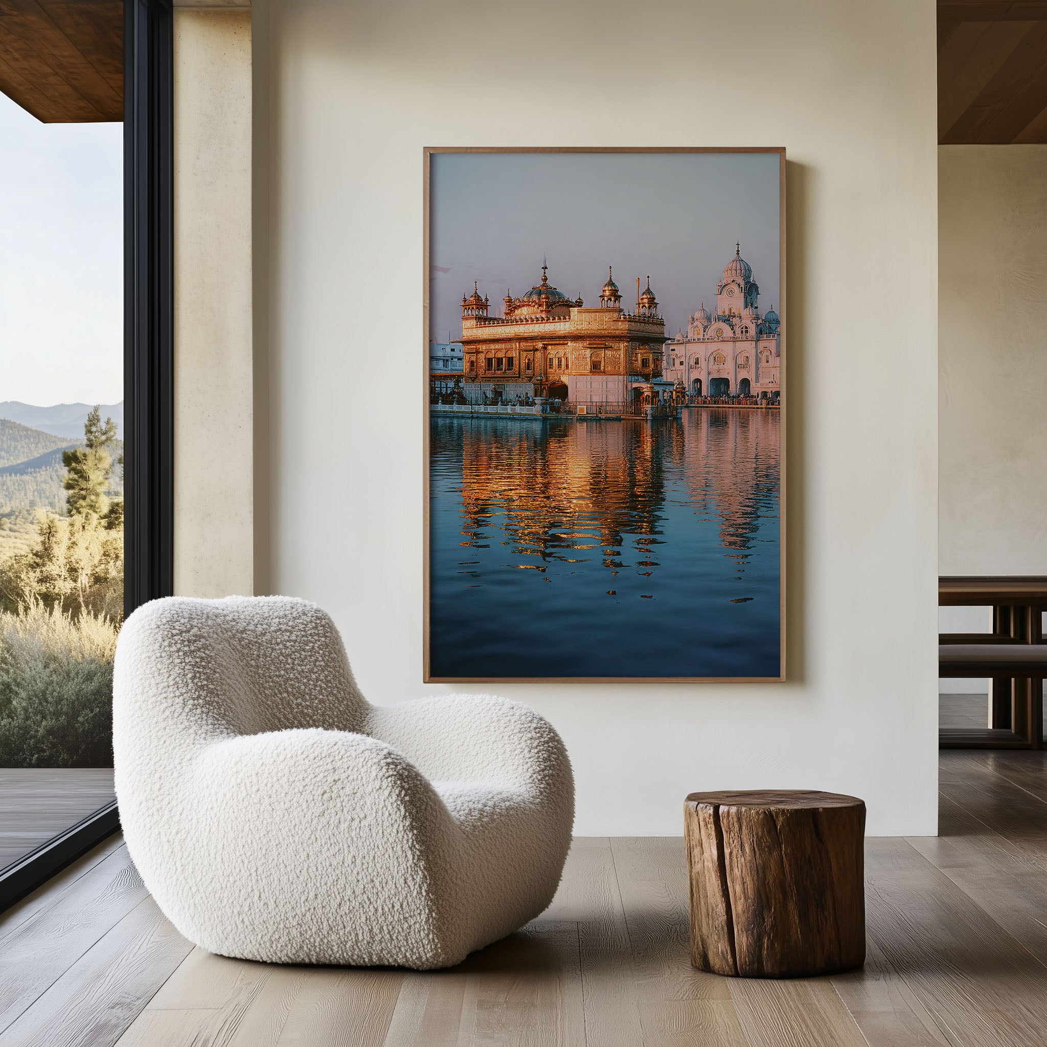 Golden Temple Amritsar Wall Art Print | Harmandir Sahib Sikh Photography | Punjab India Reflection Landscape Poster | Spiritual Travel Print | Sacred Architecture Home Decor
