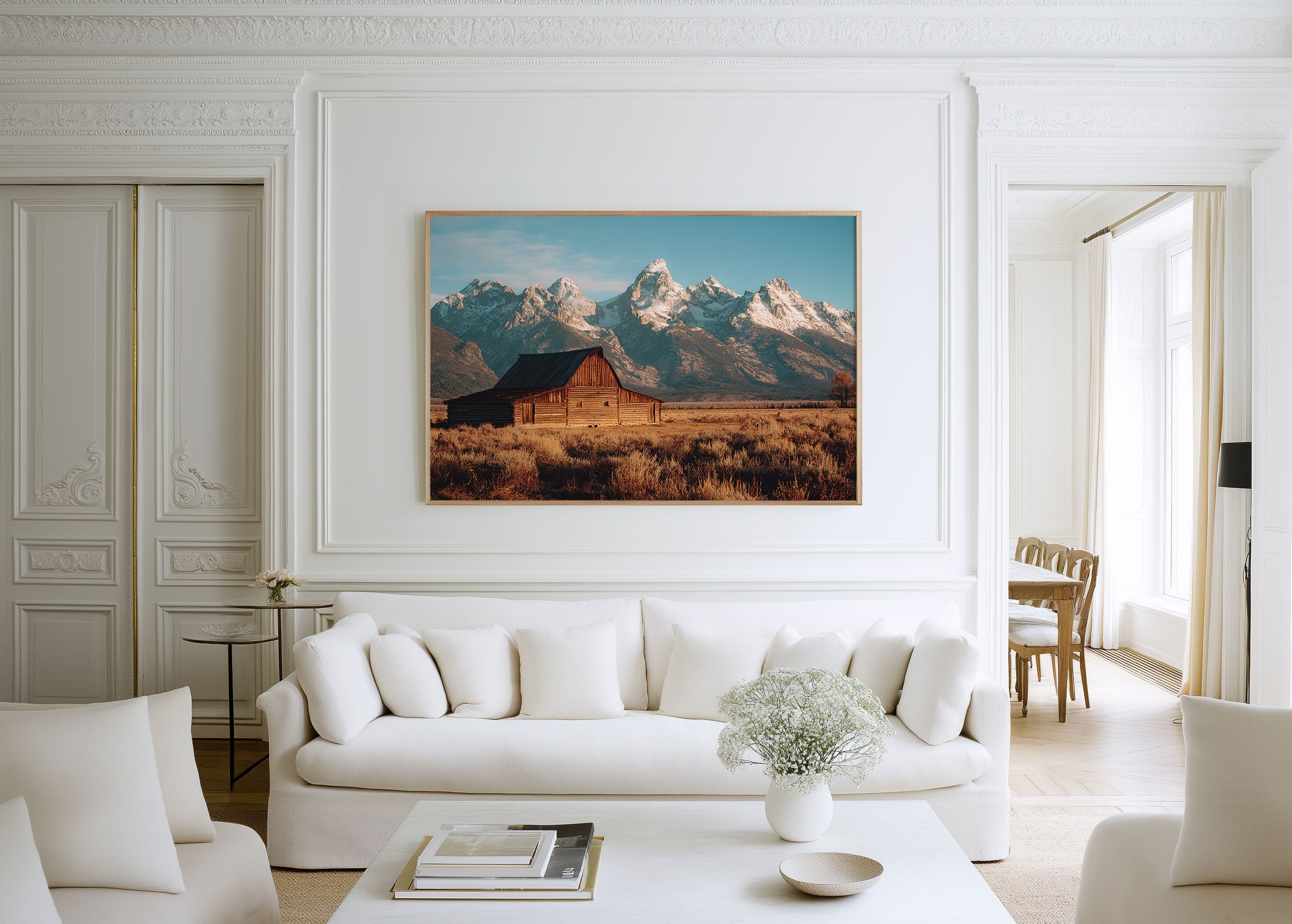 Grand Teton Barn Wall Art Print