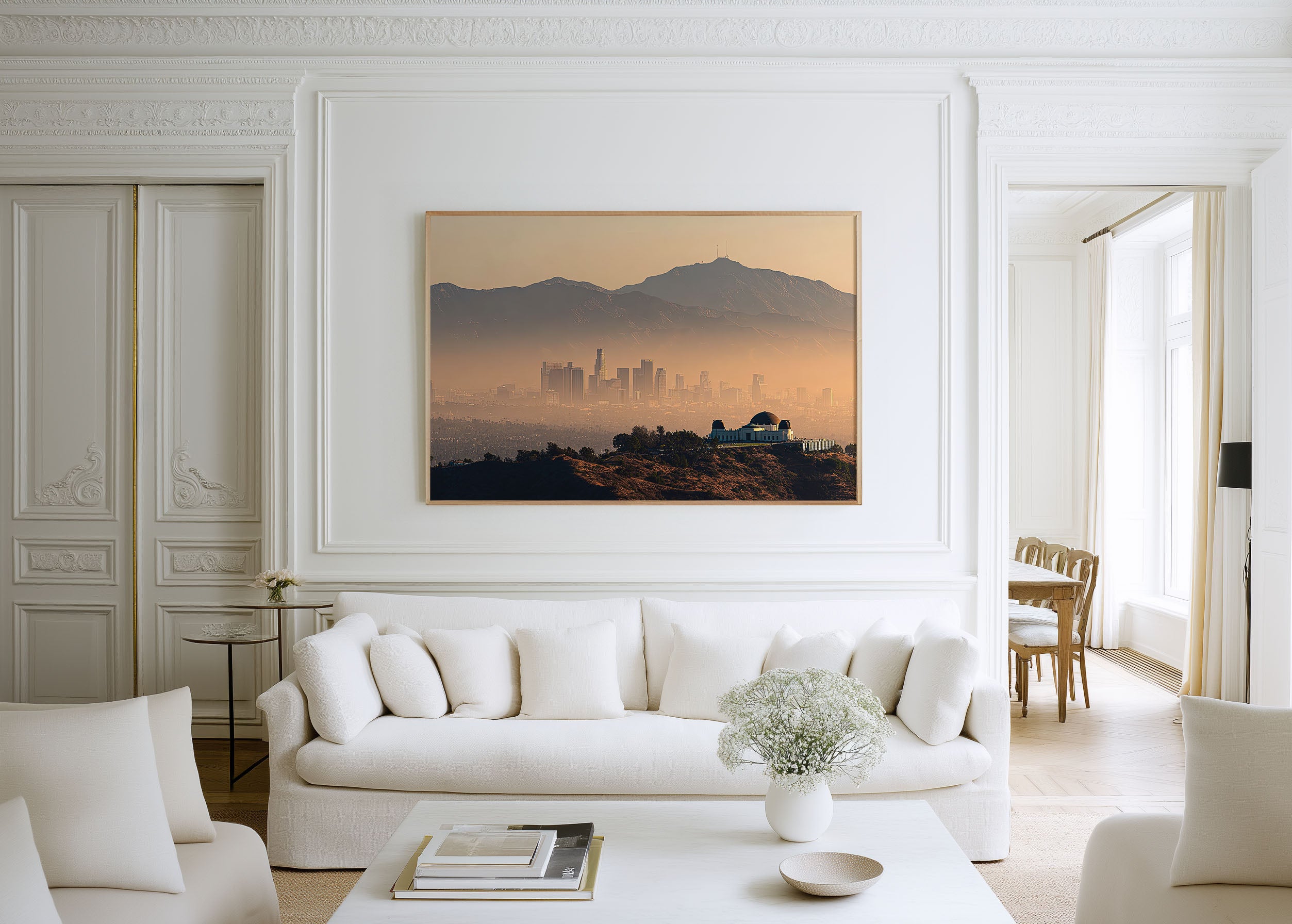 Griffith Observatory Los Angeles Wall Art Print | LA Skyline Sunset Photo