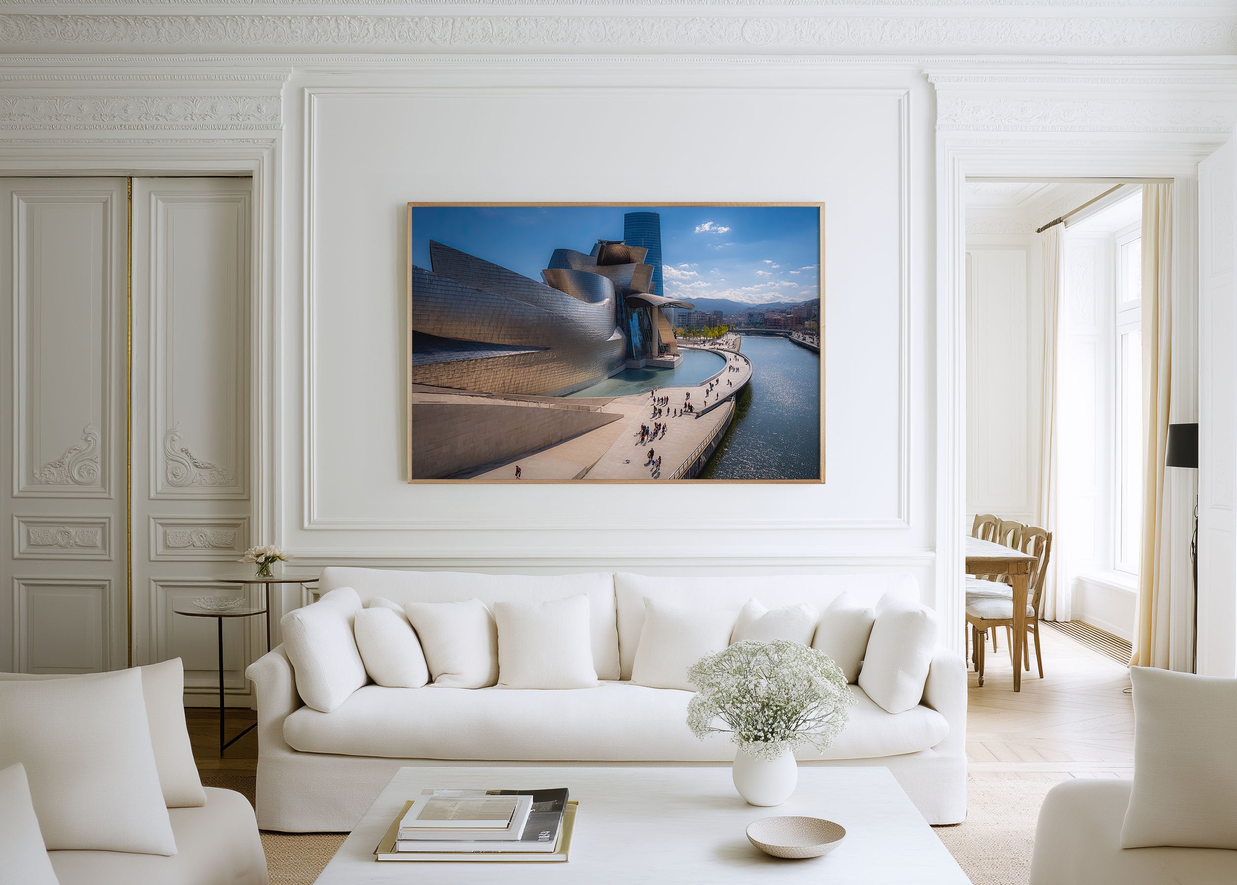 Guggenheim Museum Bilbao Wall Art Print – Modern Architecture Spain Canvas