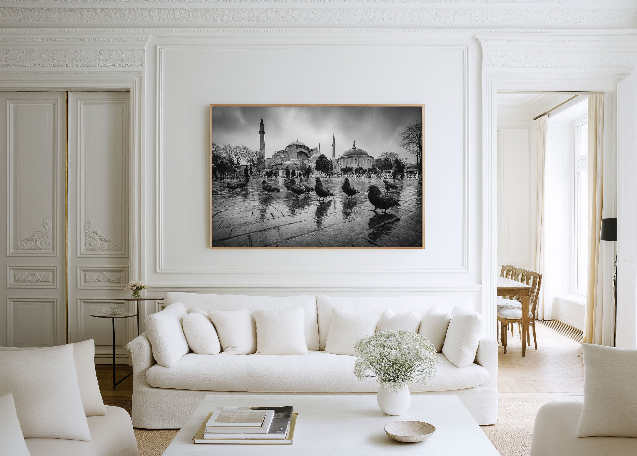 Hagia Sophia Istanbul Black & White Wall Art
