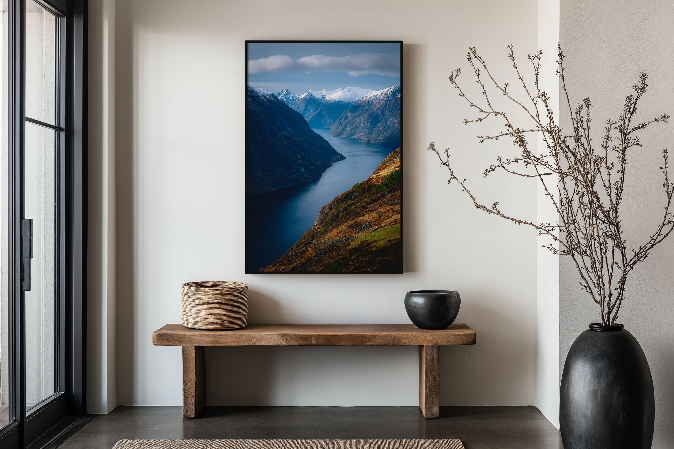 Hjørundfjord Norway Print | Norwegian Fjord Wall Art | Scandinavian Fjord Landscape Photography Poster