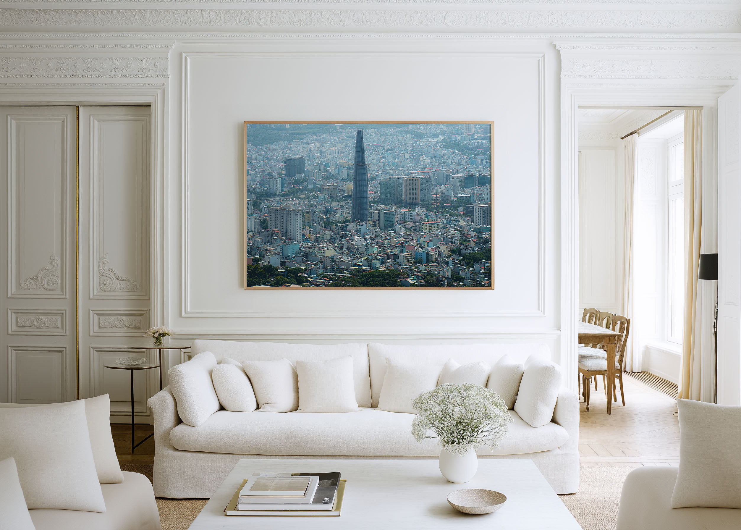 Ho Chi Minh City Skyline Wall Art | Saigon Bitexco Tower Print