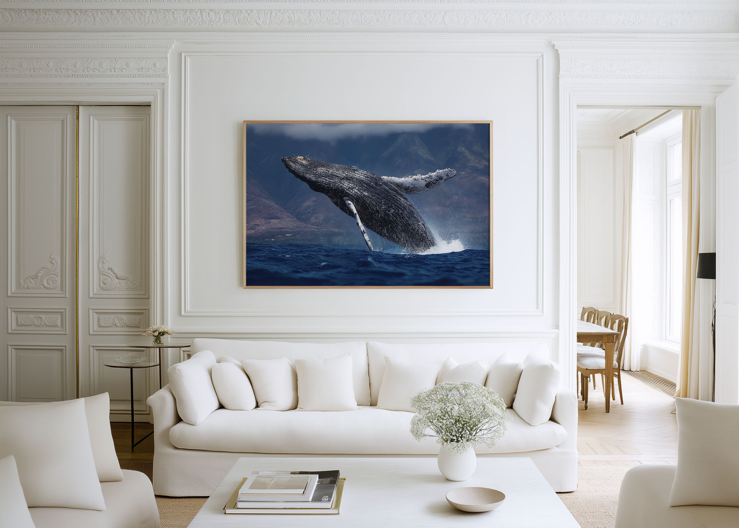 Humpback Whale Wall Art – Ocean Wildlife Photography Print