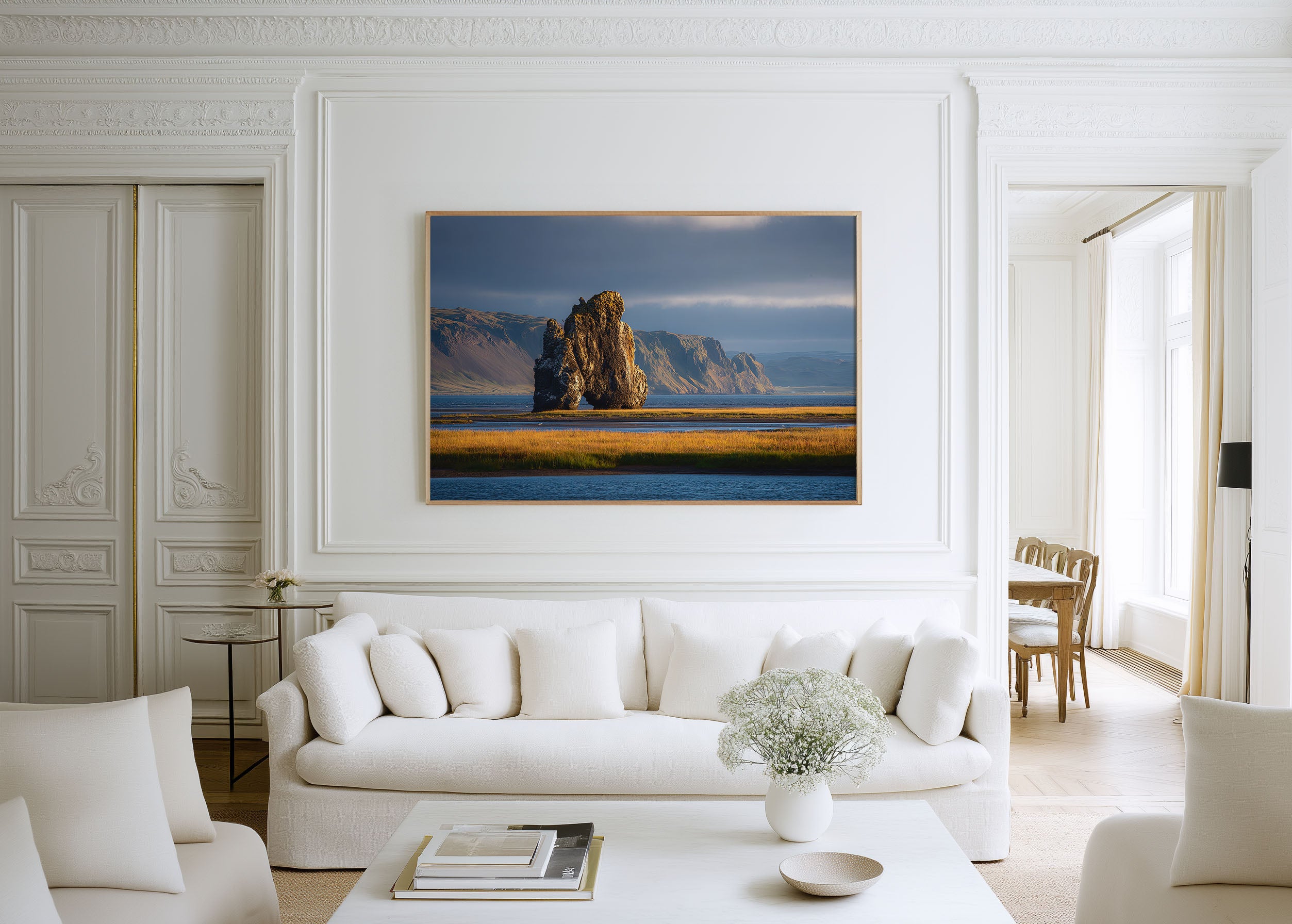 Hvitserkur Iceland Wall Art | Dramatic Sea Stack Coastal Print