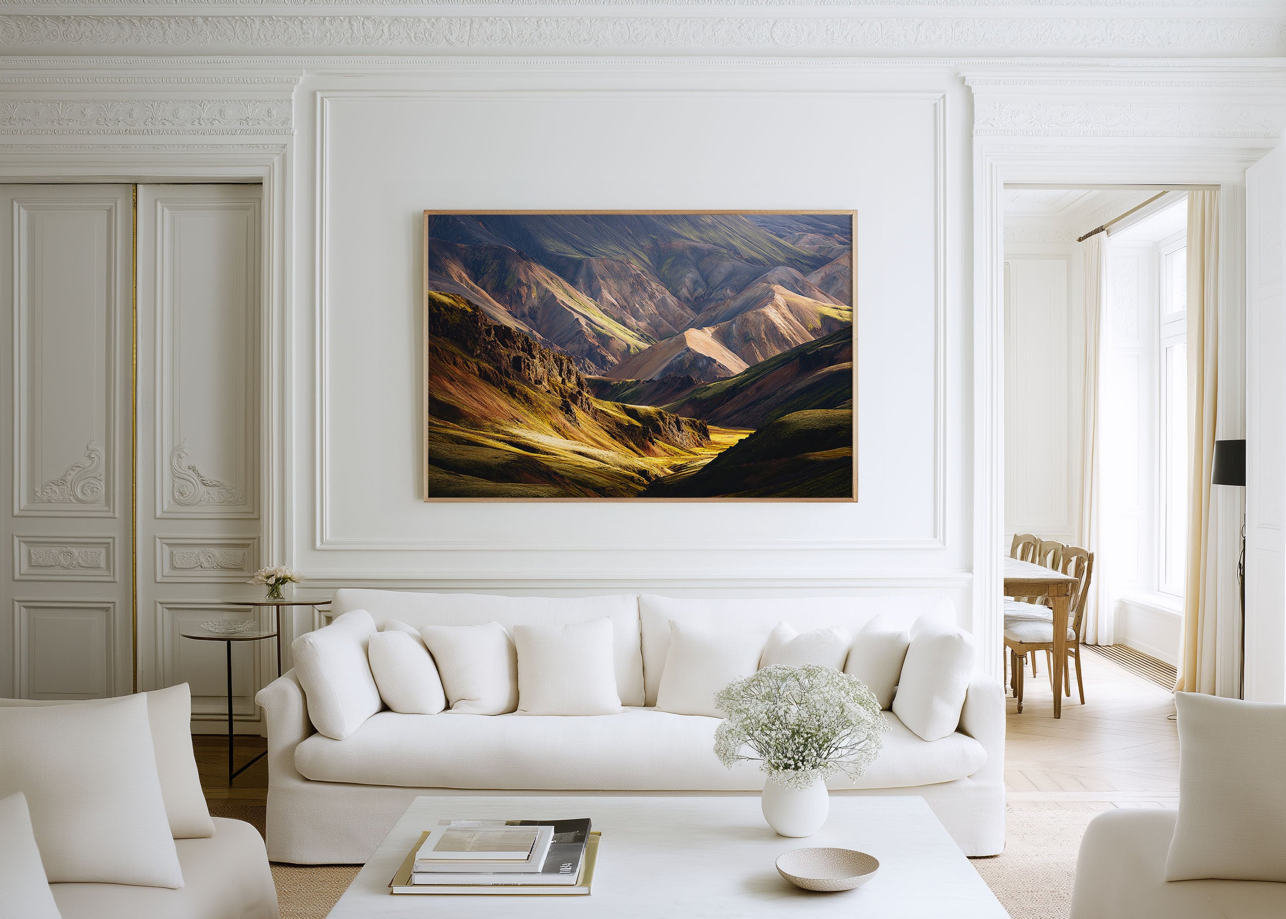 Landmannalaugar Iceland Wall Art | Colorful Highlands Mountain Print