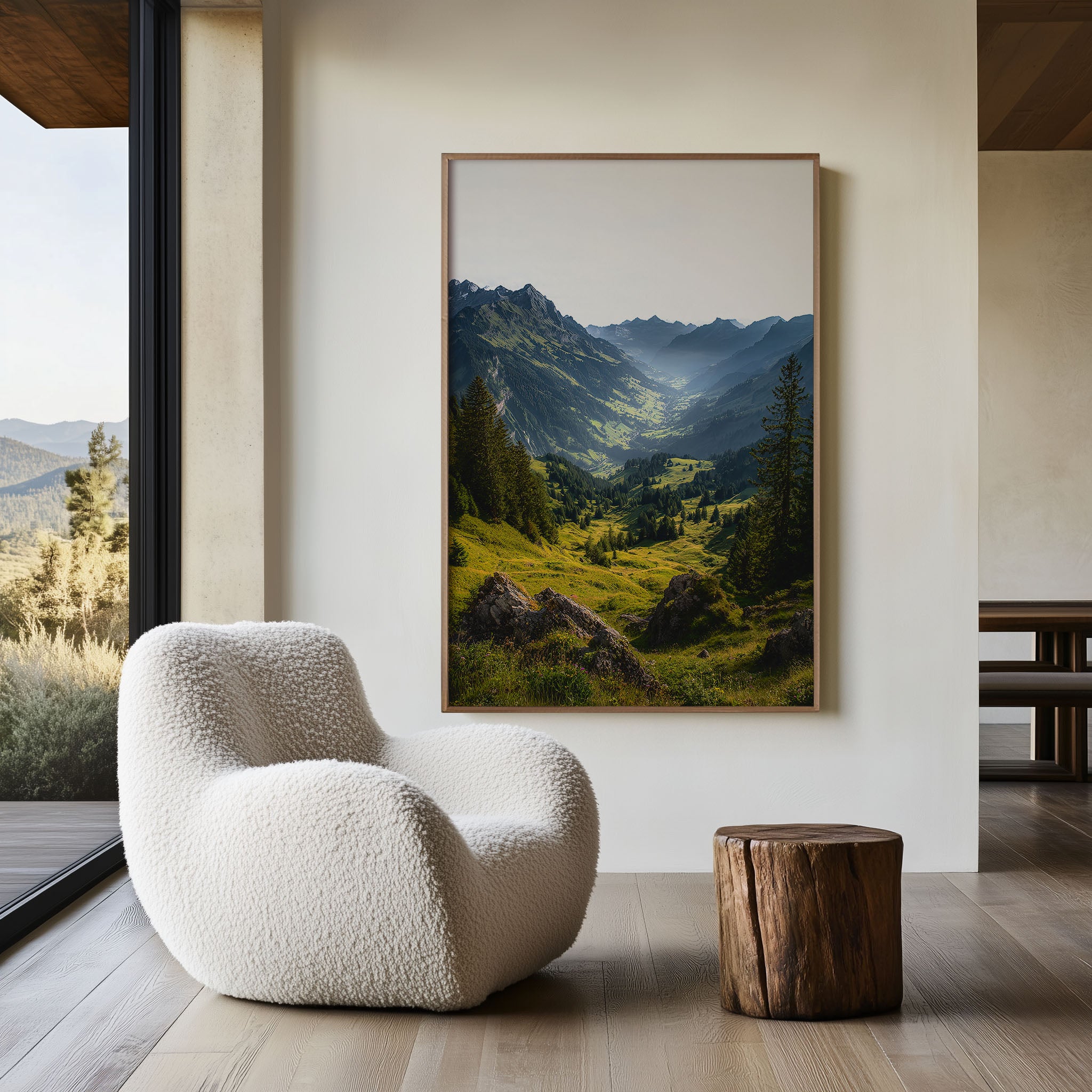 Interlaken Valley Switzerland Wall Art Print | Swiss Alps Landscape Photography Poster | Mountain Nature Decor