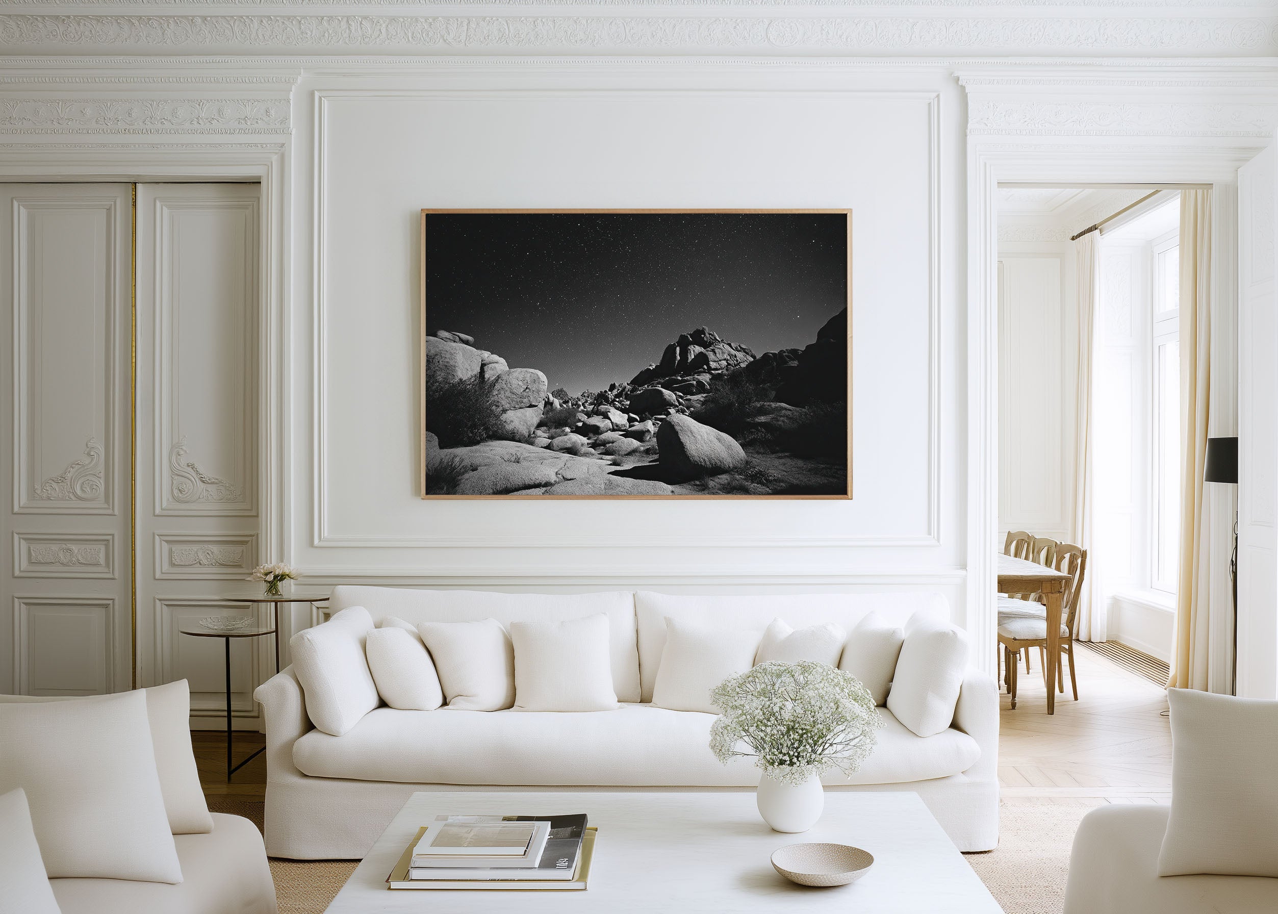 Joshua Tree Black and White Wall Art