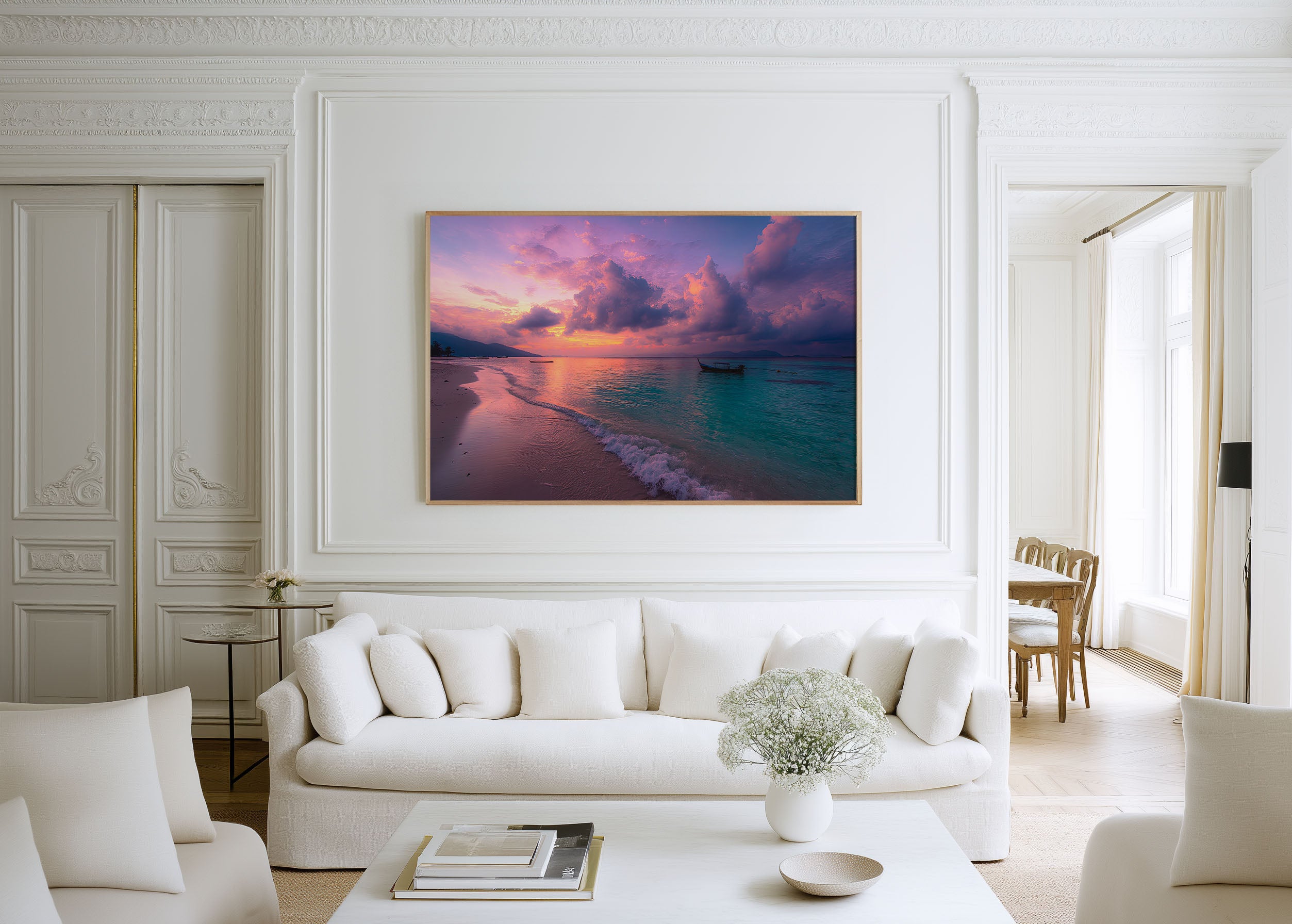 Koh Lipe Thailand Sunset Beach Wall Art Print – Tropical Ocean Reflection