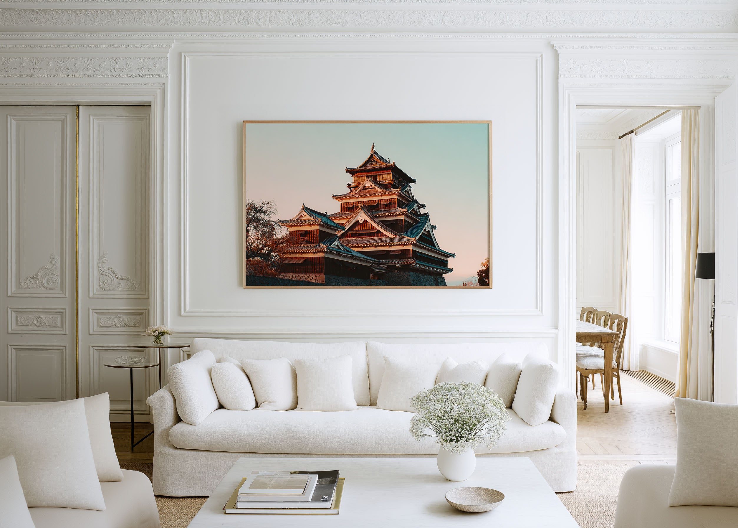 Kumamoto Castle Japan Wall Art Print, Historic Samurai Castle