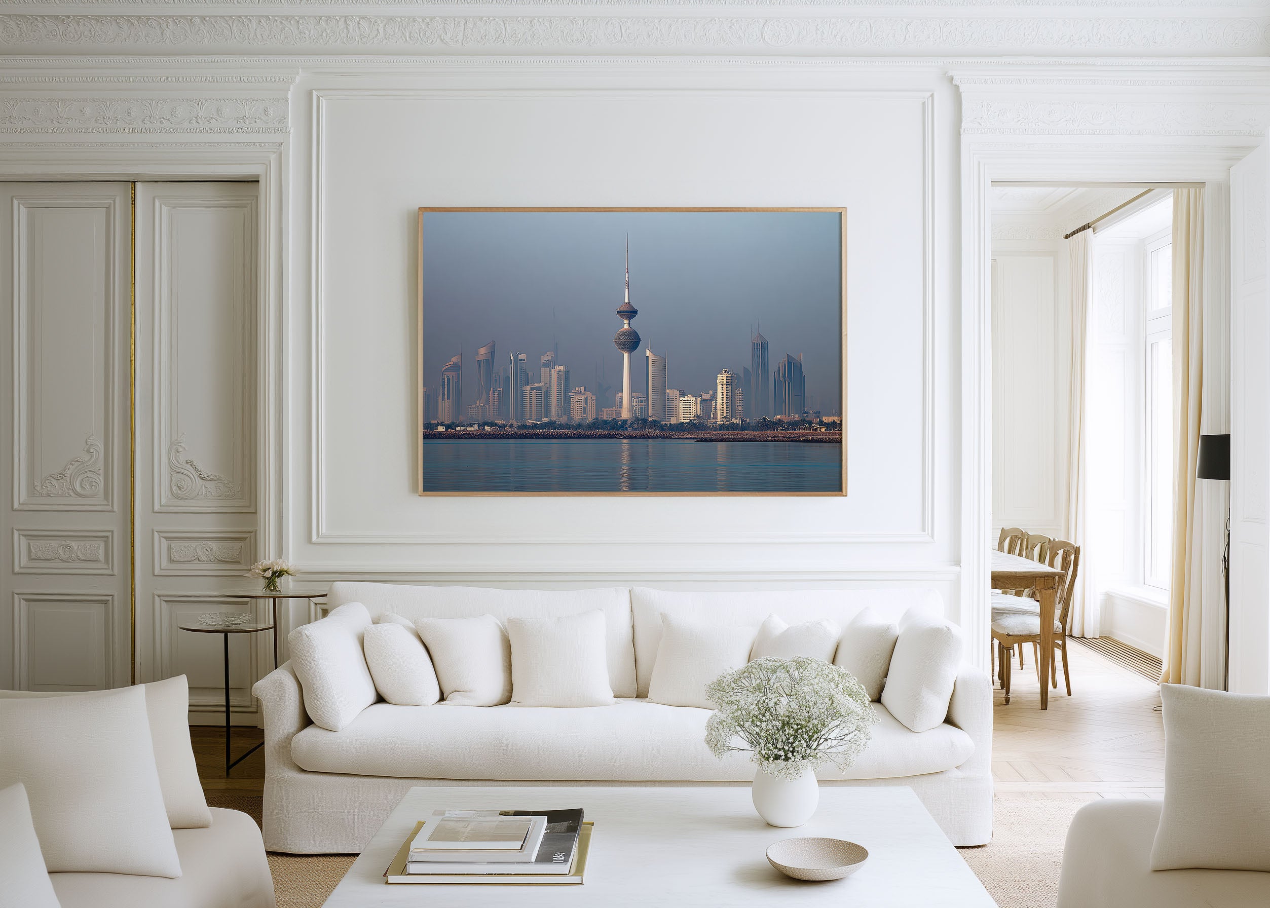 Kuwait Towers Wall Art | Kuwait City Skyline Modern Architecture Print
