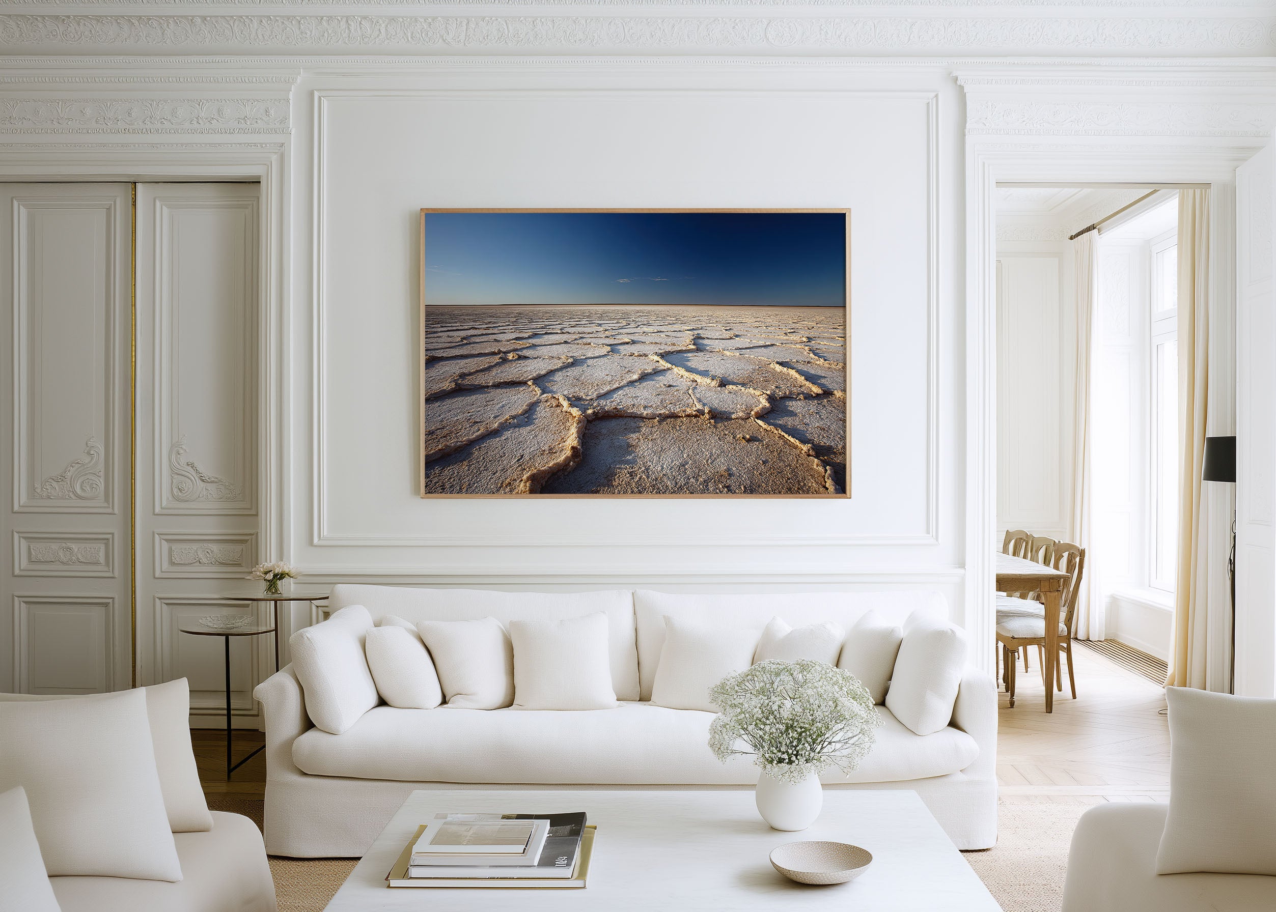 Lake Eyre Australia Wall Art | Kati Thanda Salt Lake Desert Landscape Print