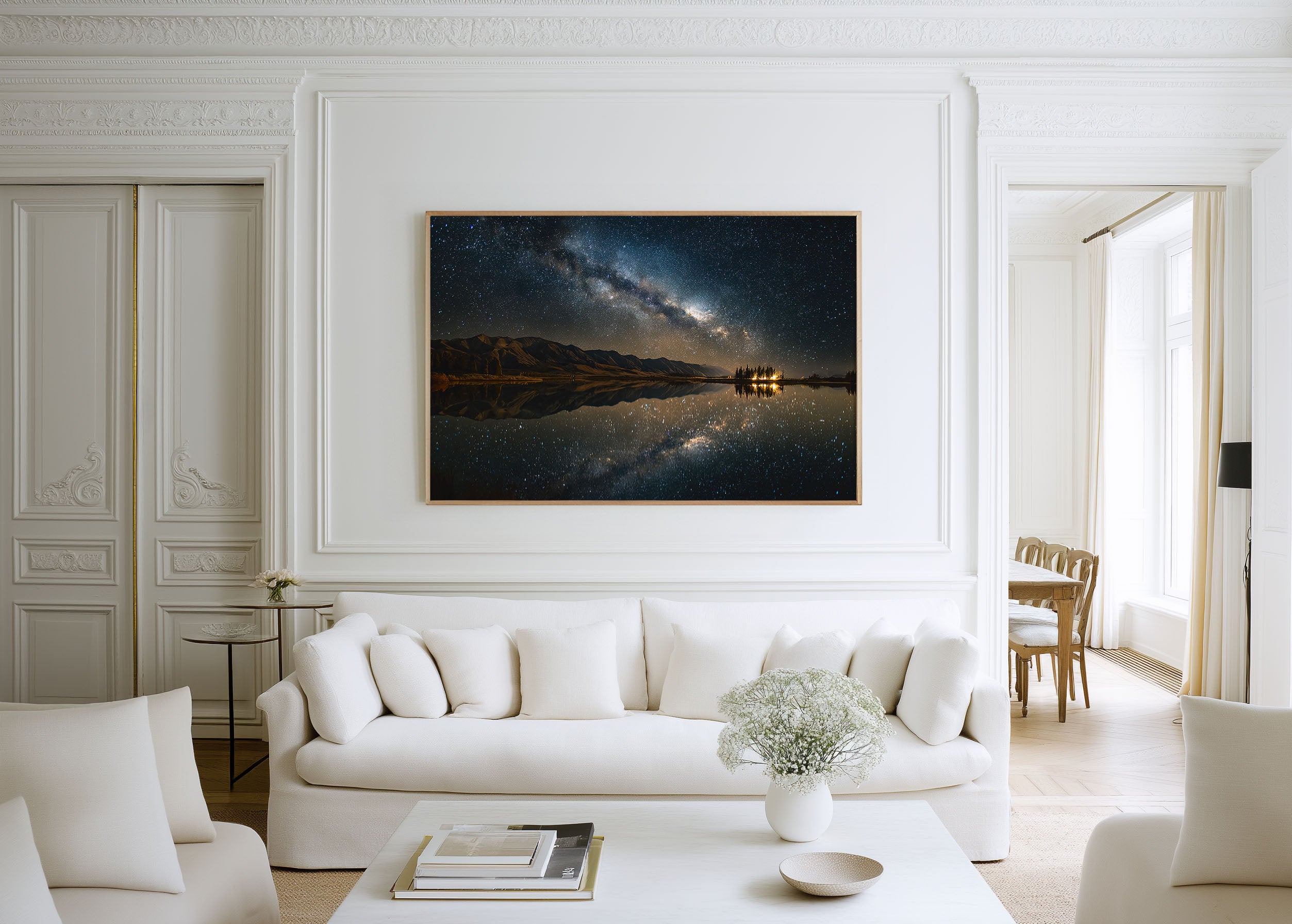 Lake Tekapo Milky Way Wall Art Print – New Zealand Night Sky Landscape
