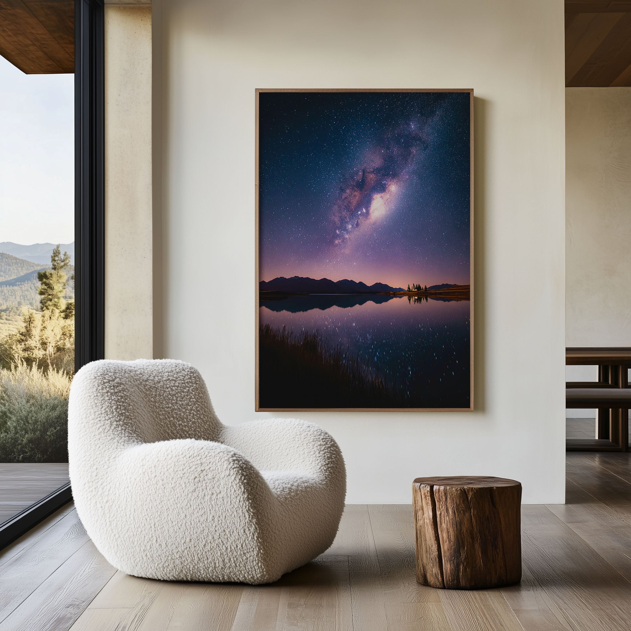 Lake Tekapo Milky Way Wall Art Print | New Zealand Night Sky Photography | Starry Galaxy Landscape Poster | Astrophotography Home Decor | NZ Nature Print