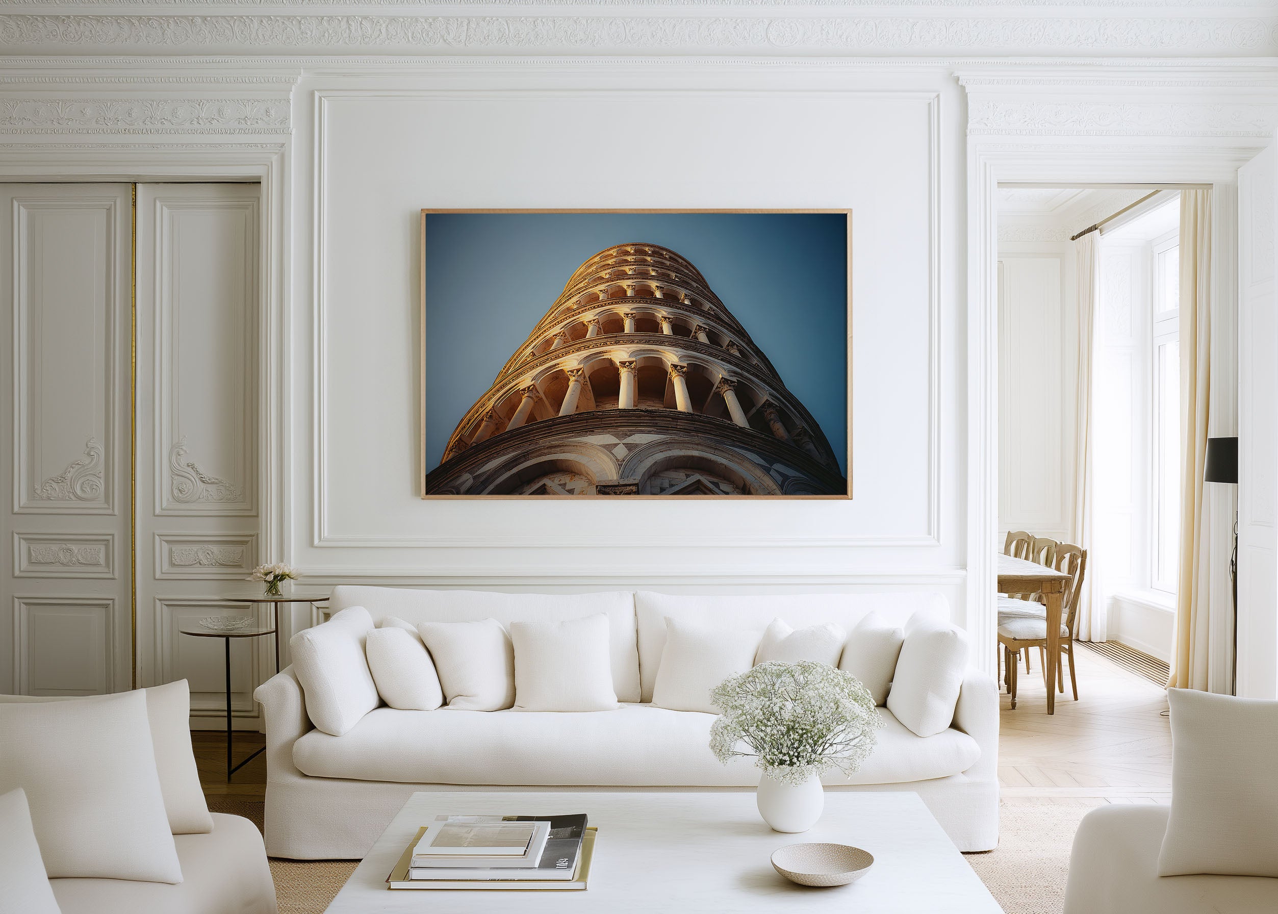 Leaning Tower of Pisa Wall Art – Iconic Italy Historic Architecture