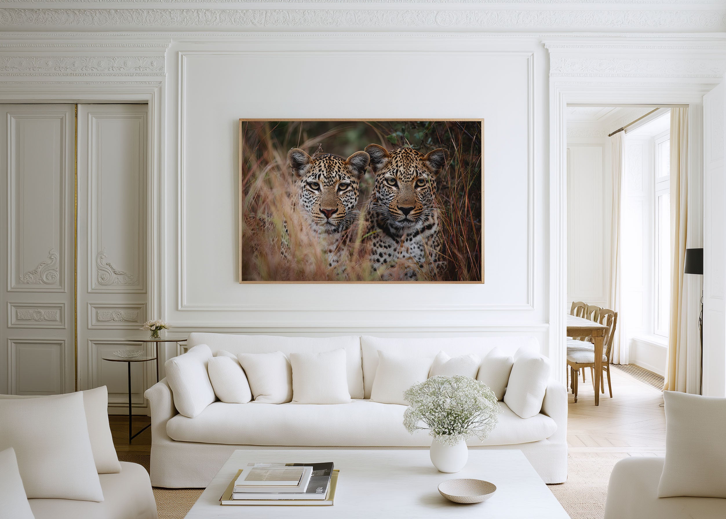 Leopard Duo Wall Art – African Safari Wildlife Photography Print