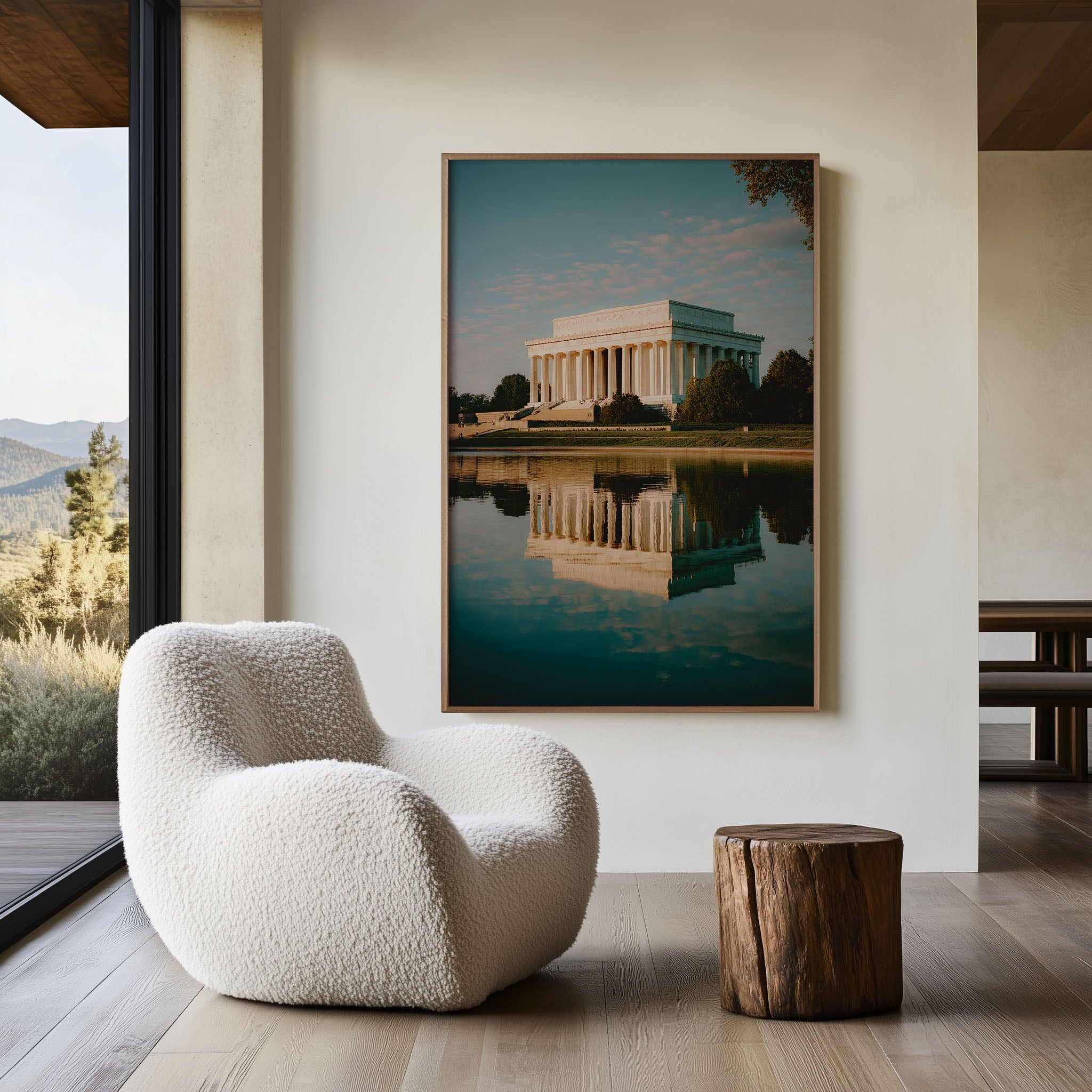 Lincoln Memorial Wall Art | Washington DC Reflection Print