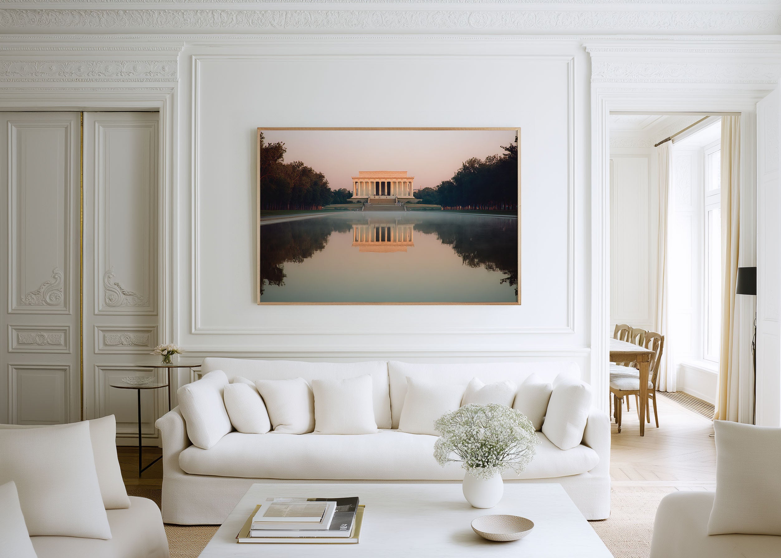 Lincoln Memorial Washington DC Reflection Wall Art Print