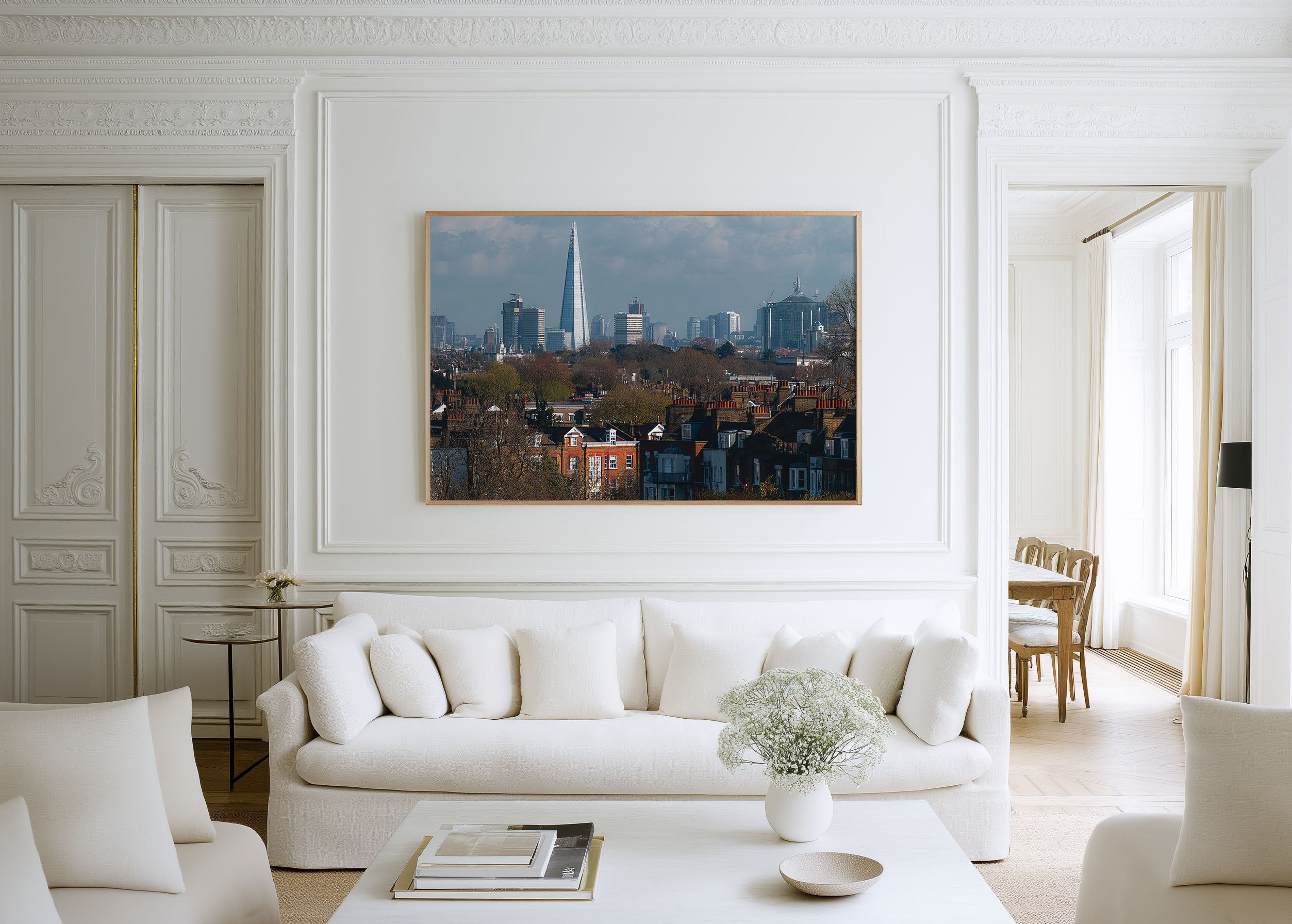 London Skyline Wall Art | The Shard Tower England Cityscape Print