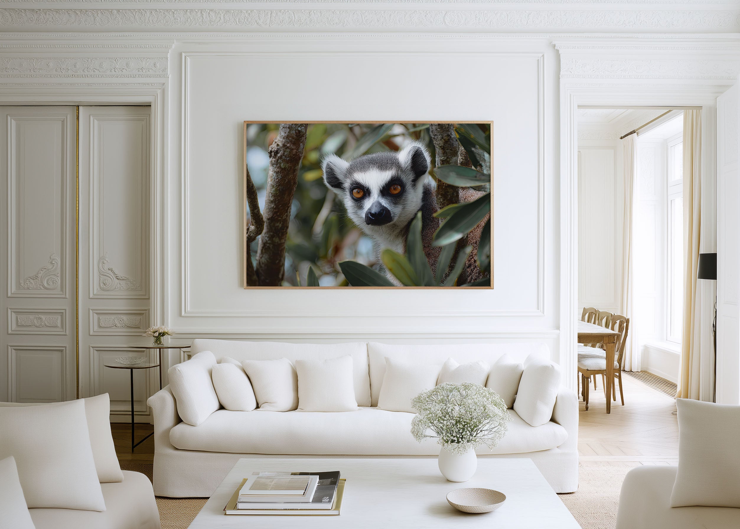 Madagascar Lemur Wall Art – Forest Wildlife Photography Print