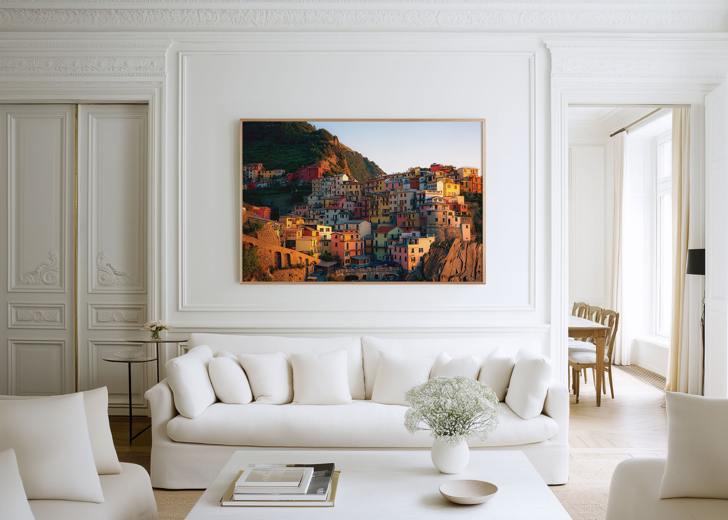 Manarola Cinque Terre Wall Art – Colorful Italian Cliffside Village
