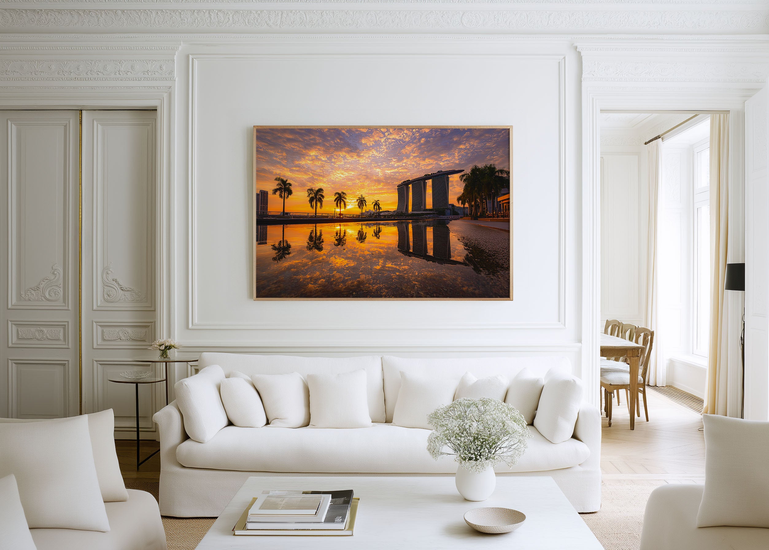 Marina Bay Sands Sunrise Print – Singapore Skyline Wall Art
