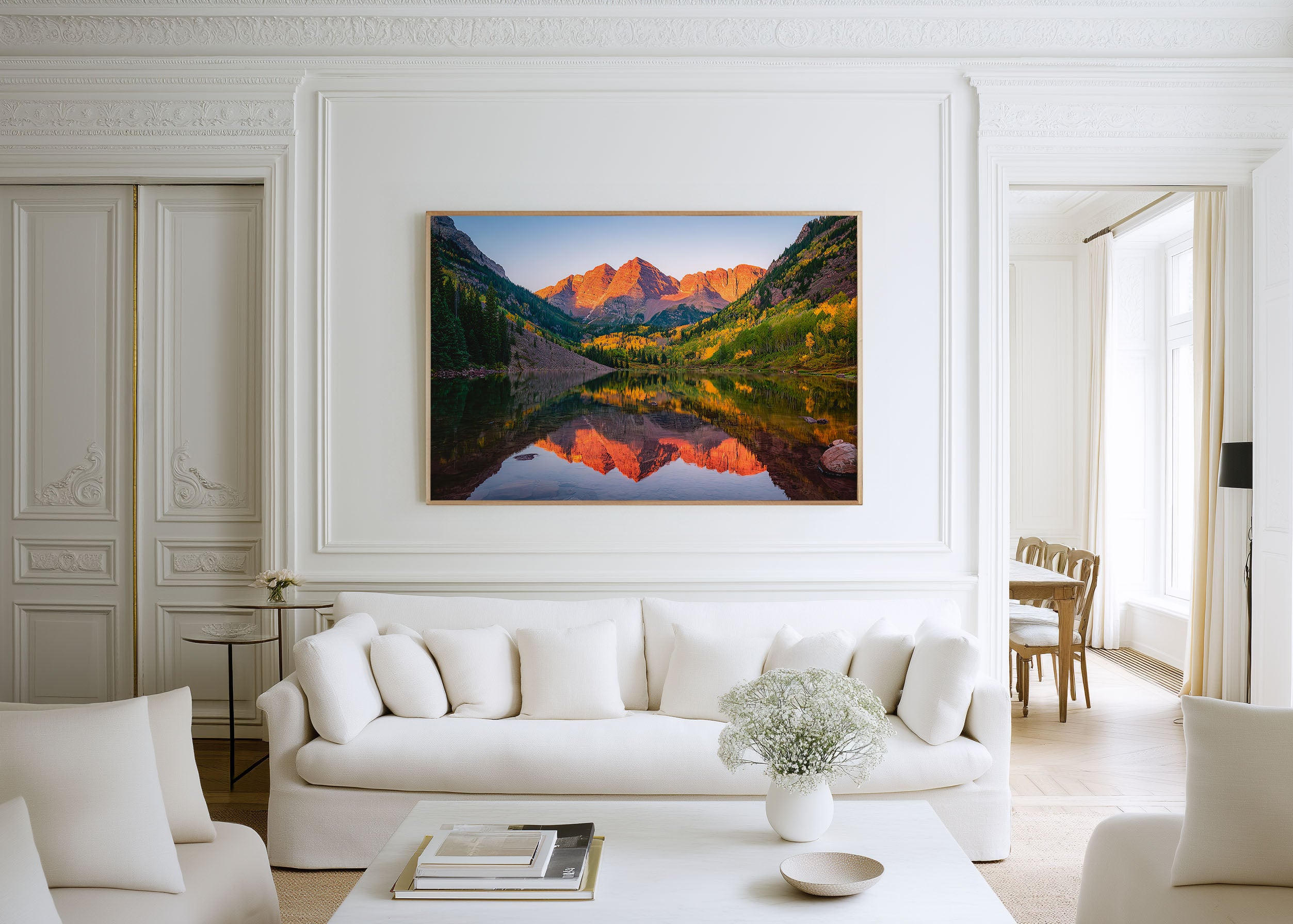 Maroon Bells Sunset Print – Colorado Mountain Wall Art