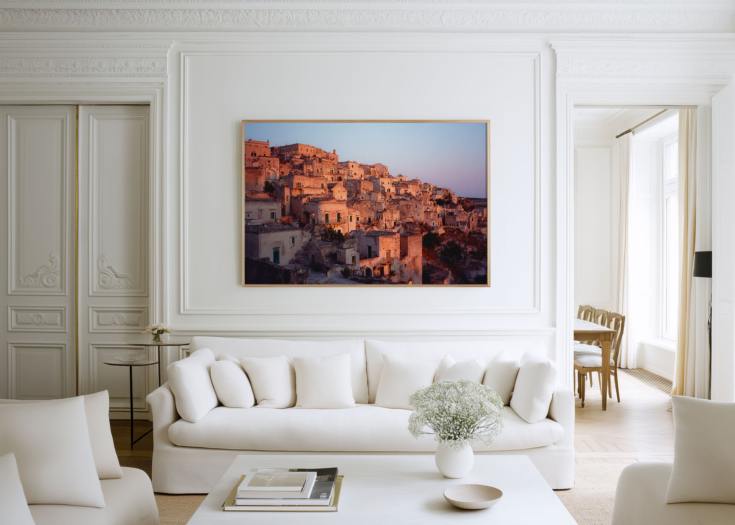 Matera Sassi Sunset Wall Art – Ancient Stone City Basilicata Italy
