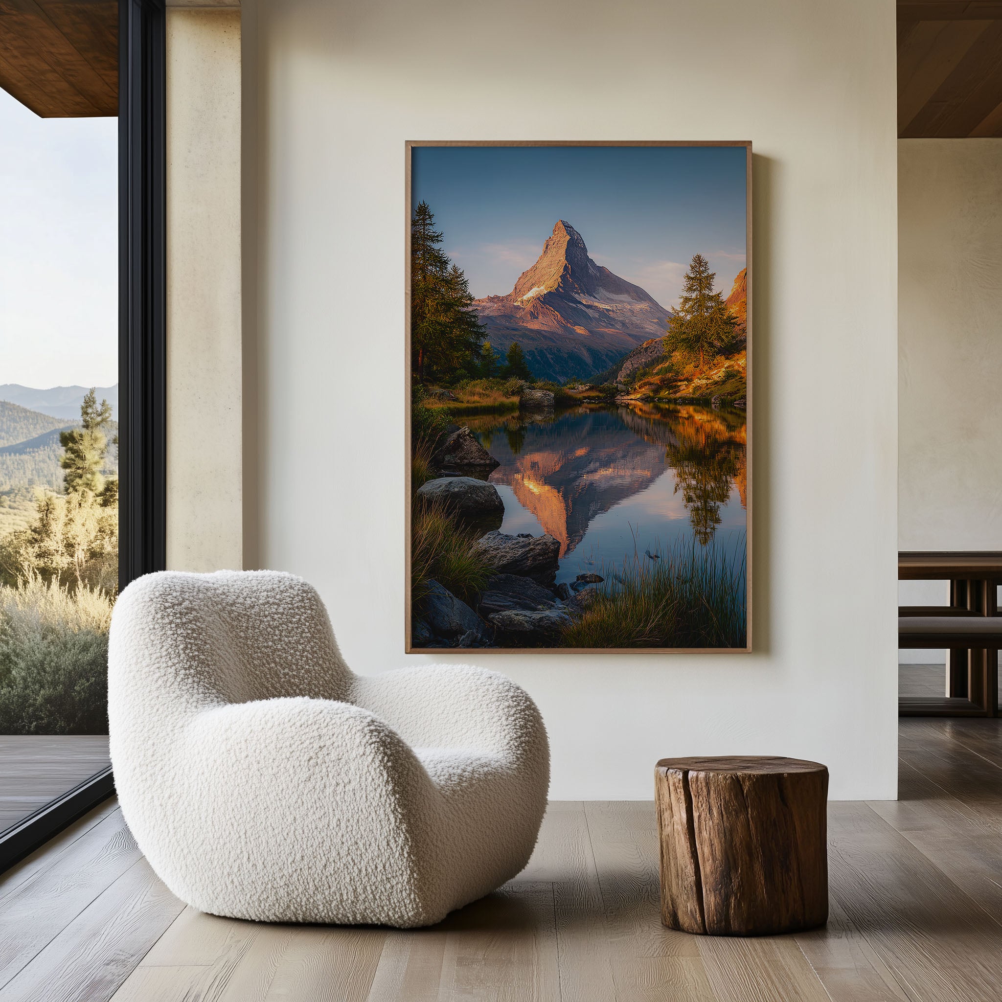 Matterhorn Reflection Wall Art Print | Switzerland Alpine Lake Photography | Zermatt Mountain Landscape Poster | European Nature Print | Swiss Home Decor