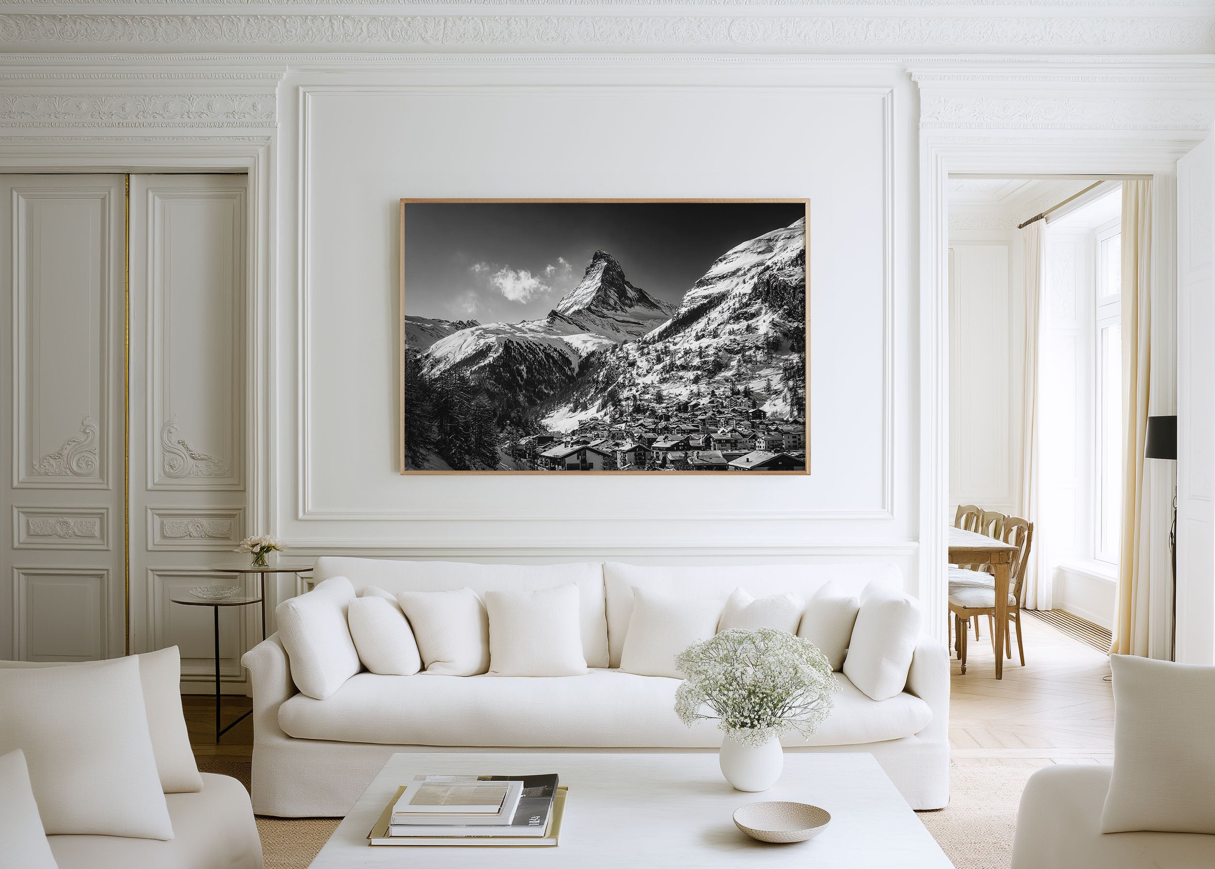Matterhorn Zermatt Black & White Wall Art