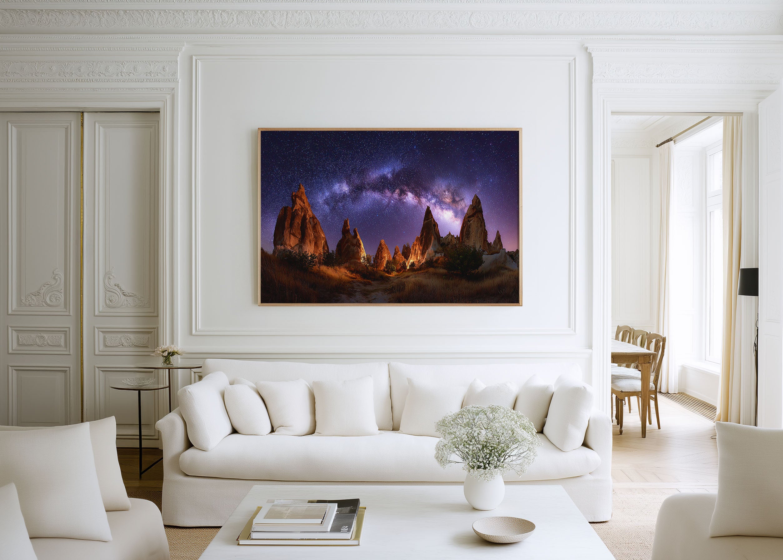 Milky Way Over Cappadocia Fairy Chimneys – Night Sky Wall Art