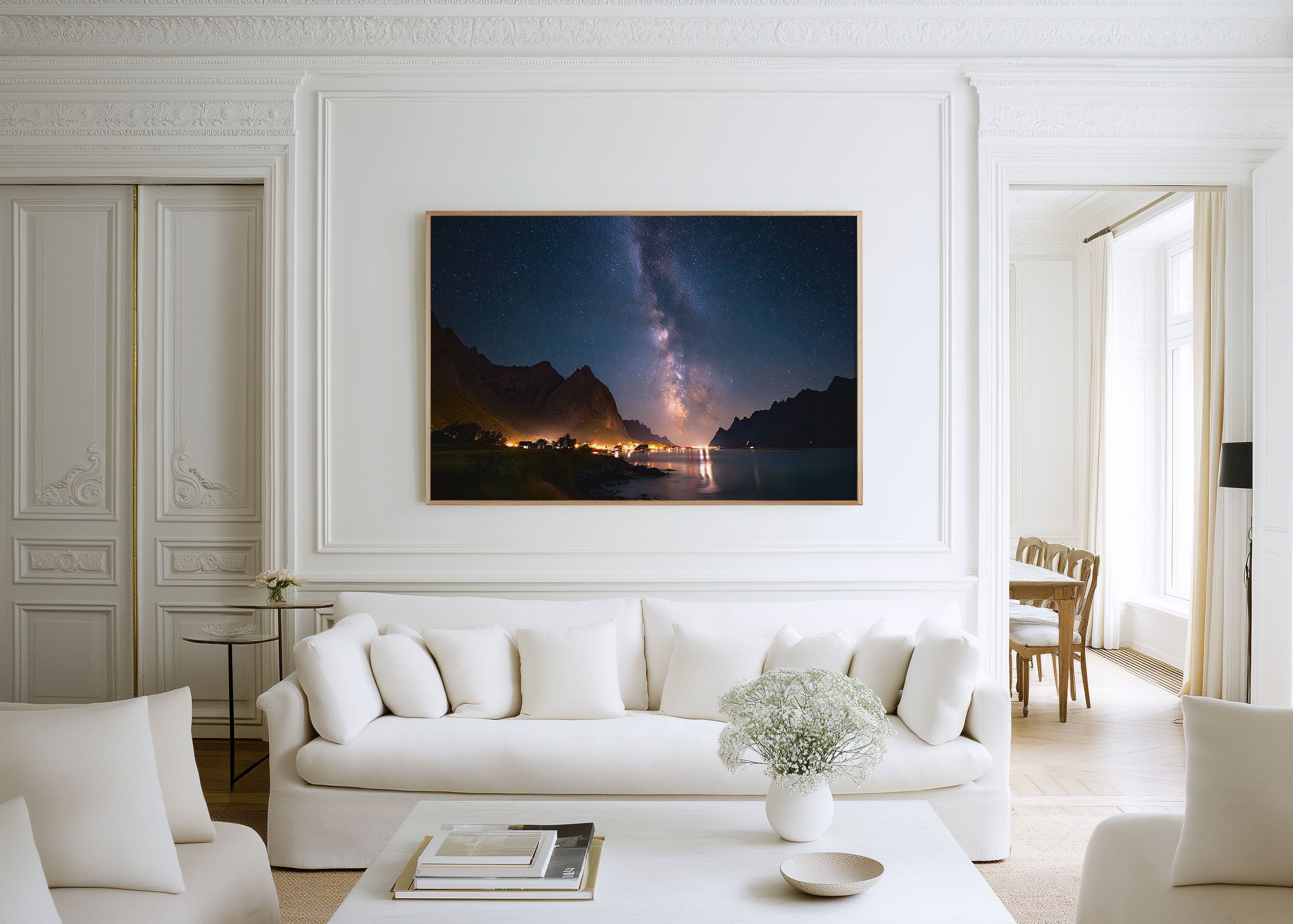 Milky Way Over Norwegian Fjord – Nordic Night Wall Art