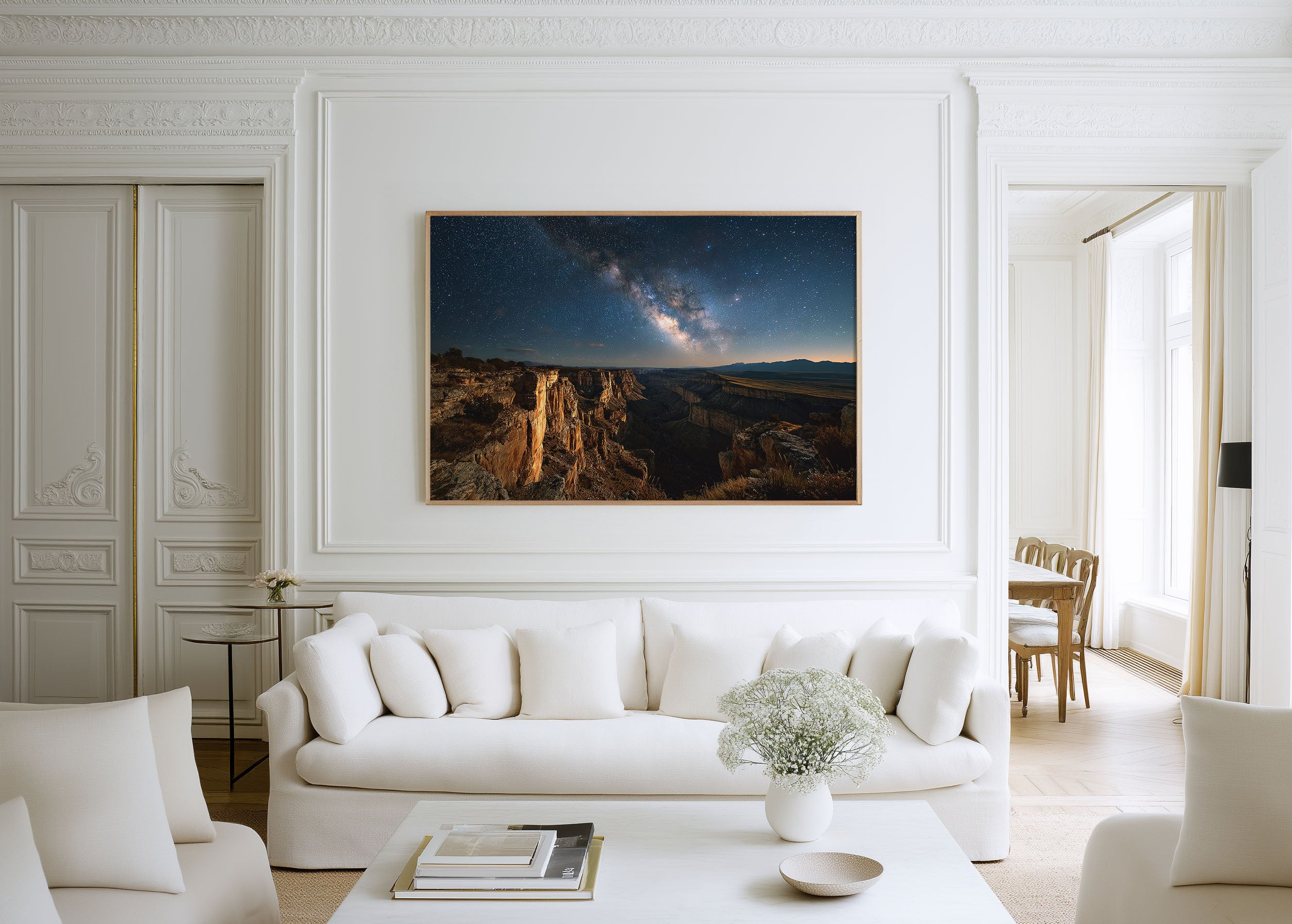 Milky Way Over Grand Canyon Wall Art – Night Sky Canyon Landscape