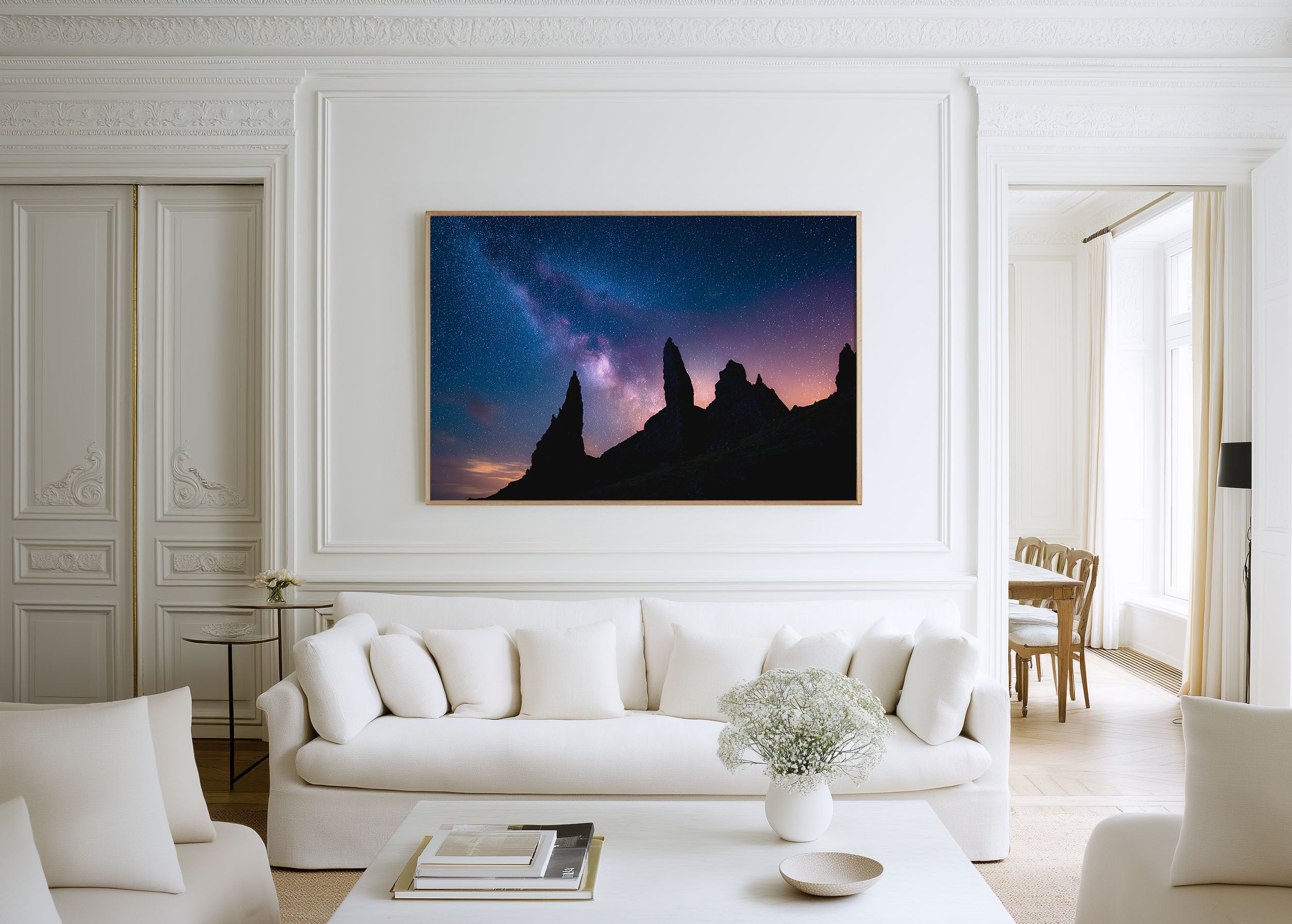 Milky Way Over Old Man of Storr – Scotland Night Wall Art