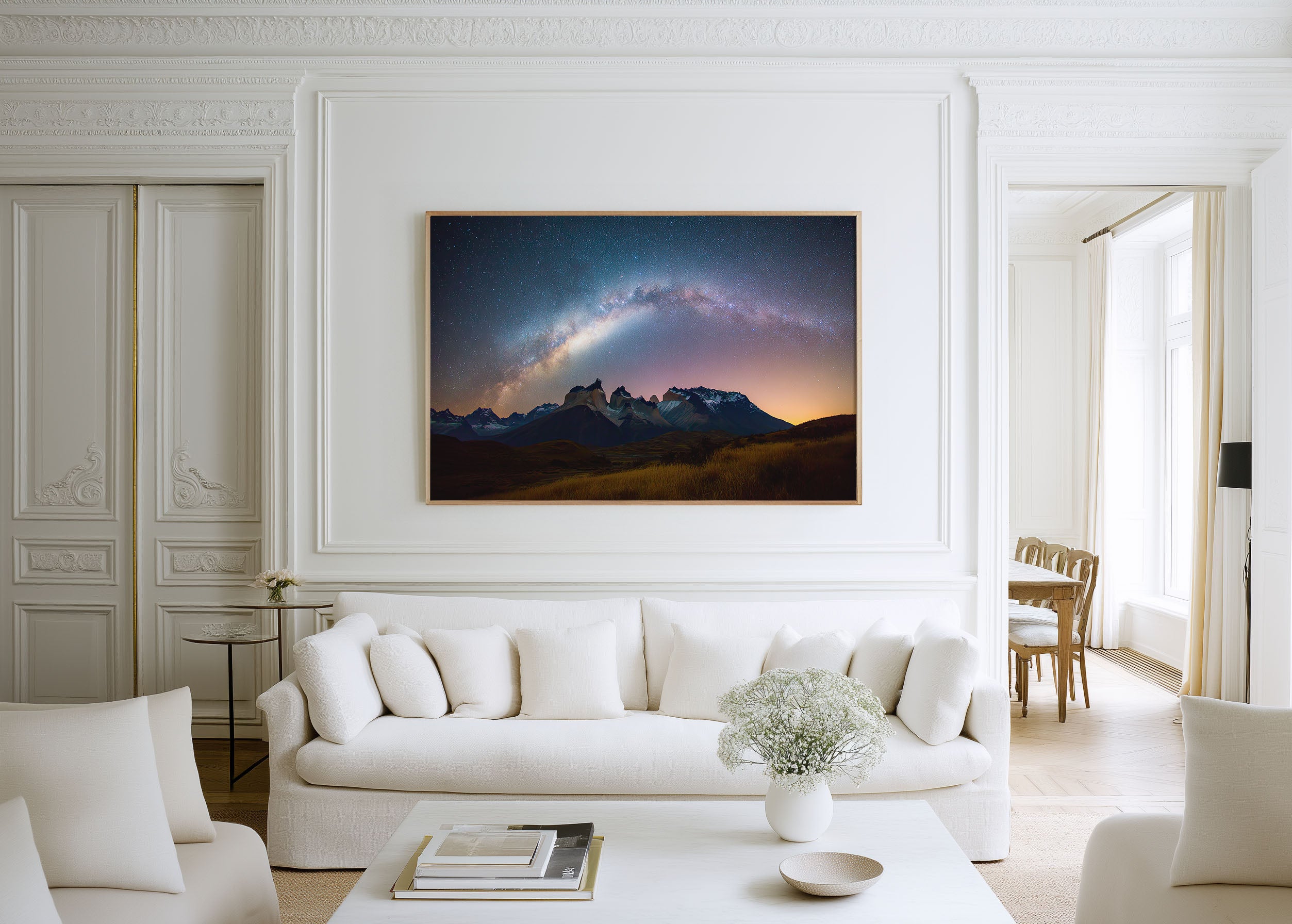 Milky Way Arch Over Patagonia Mountains – Night Sky Wall Art
