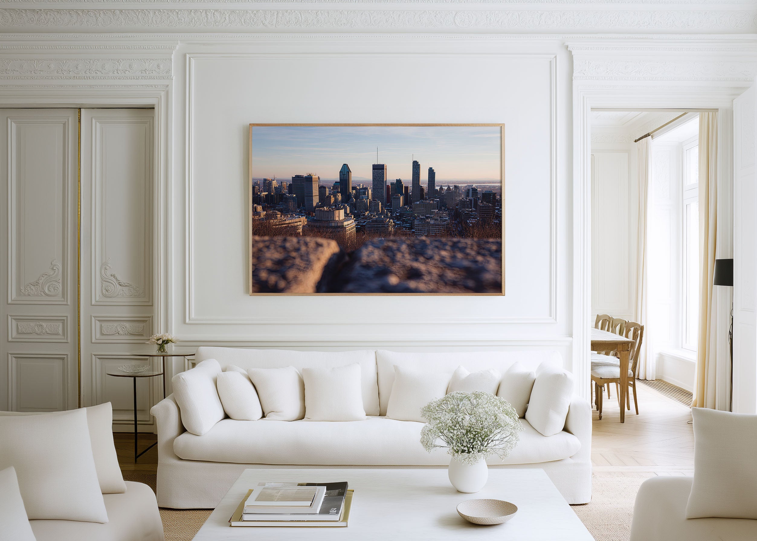 Montreal Skyline Wall Art Print | Mount Royal View Quebec