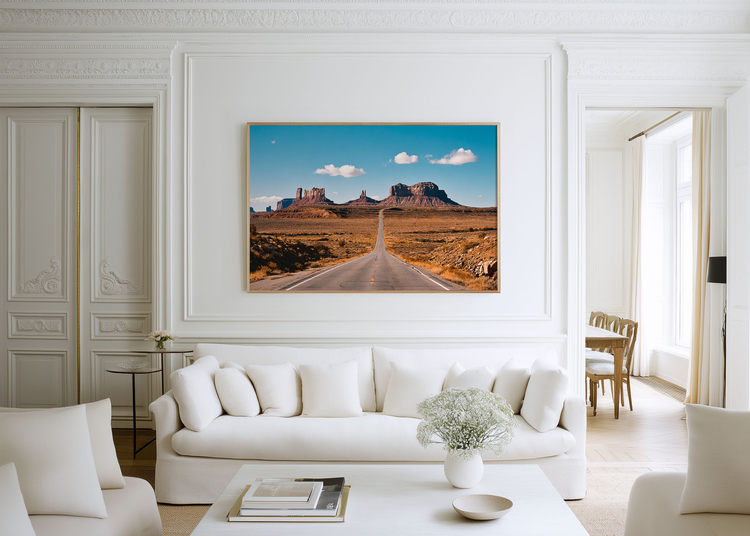 Monument Valley Desert Highway Wall Art Print
