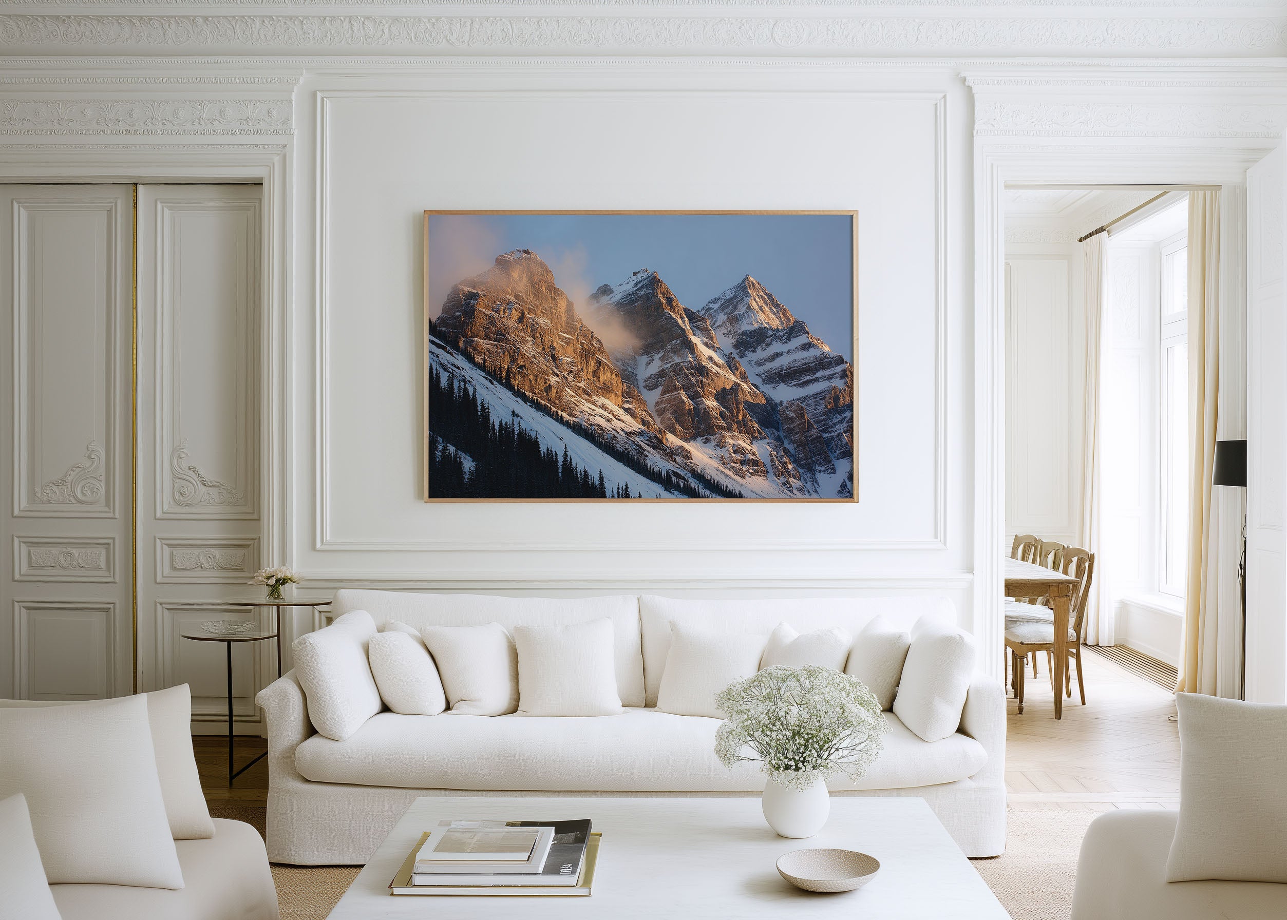 Moraine Lake Peaks Wall Art Print | Banff National Park Canada
