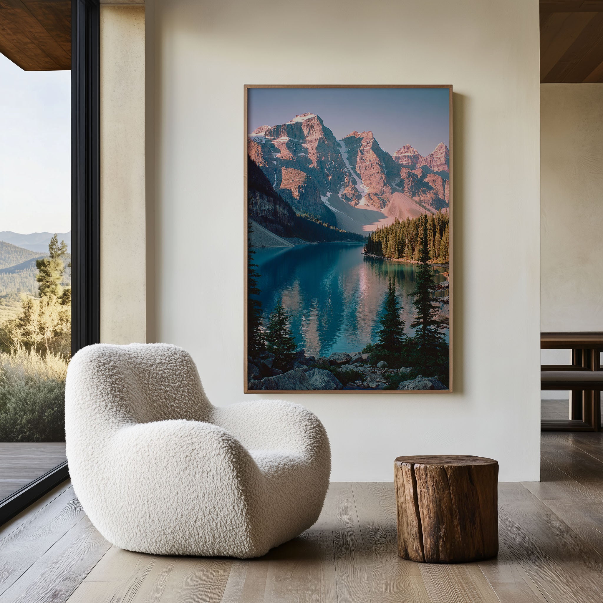 Moraine Lake Wall Art Print | Banff National Park Canadian Rockies Sunrise Photography | Alberta Canada Travel Poster | Mountain Home Decor