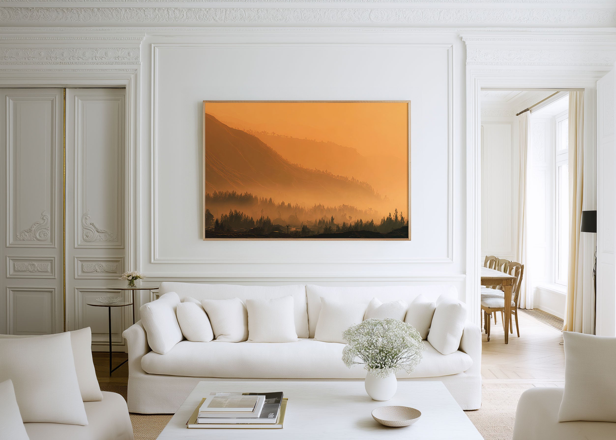 Mount Bromo Indonesia Wall Art | Sunrise Volcano Landscape Print