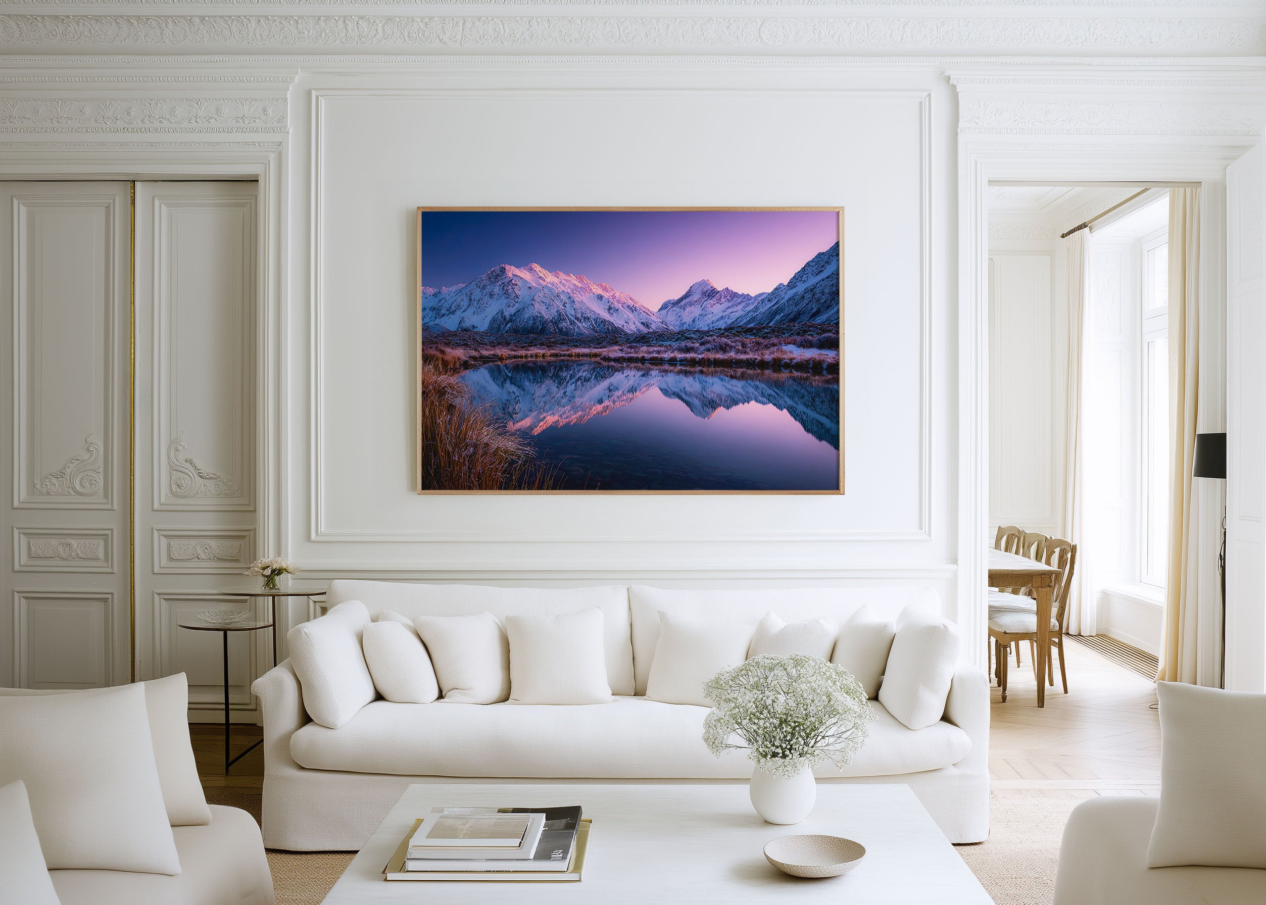 Mount Cook Wall Art Print | New Zealand Alpine Sunrise Poster