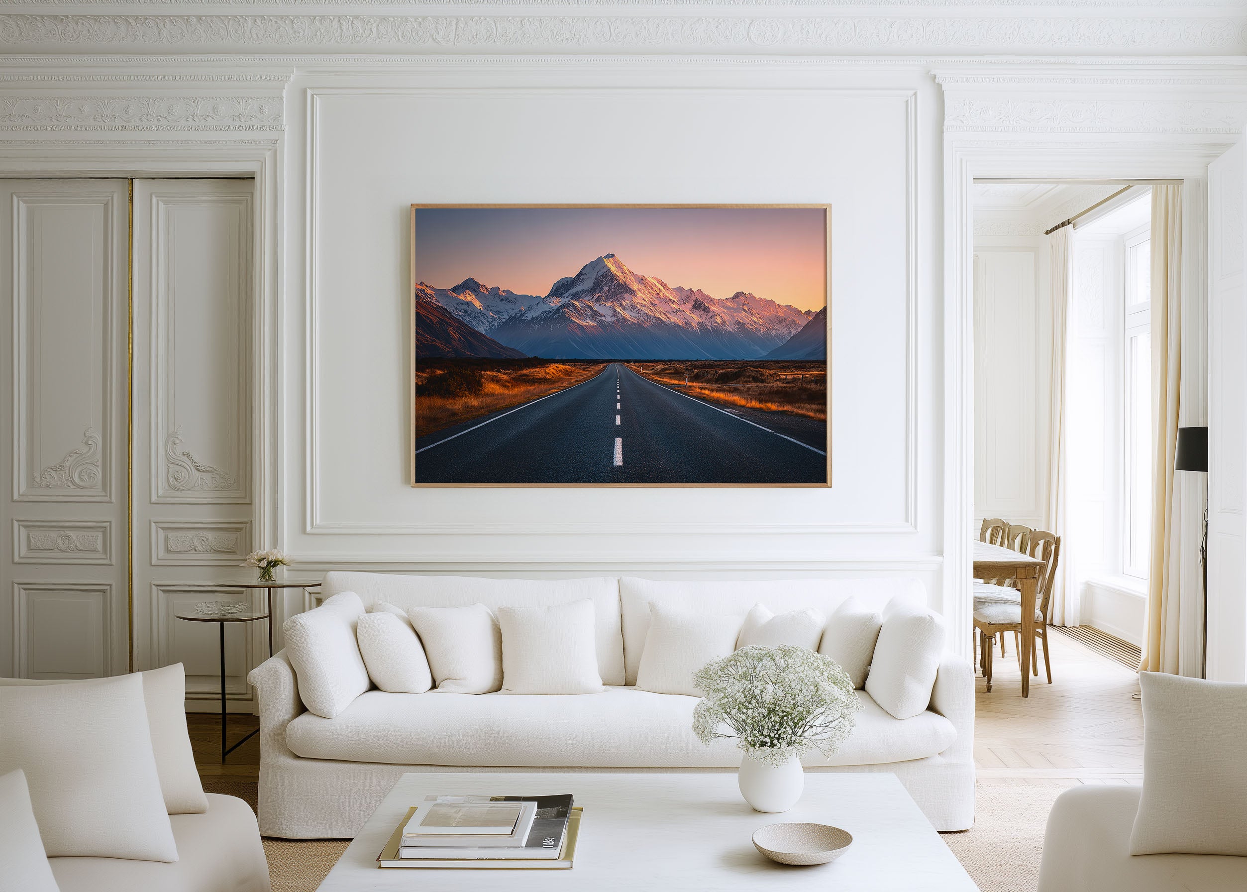 Mount Cook Road Wall Art Print | New Zealand Southern Alps