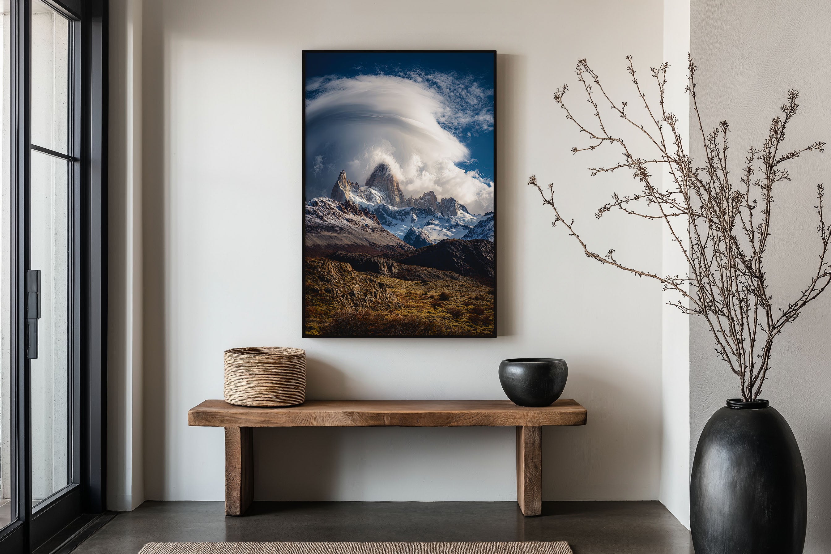 Mount Fitz Roy Lenticular Cloud Print | Patagonia Wall Art | El Chaltén Mountain Landscape Photography Poster