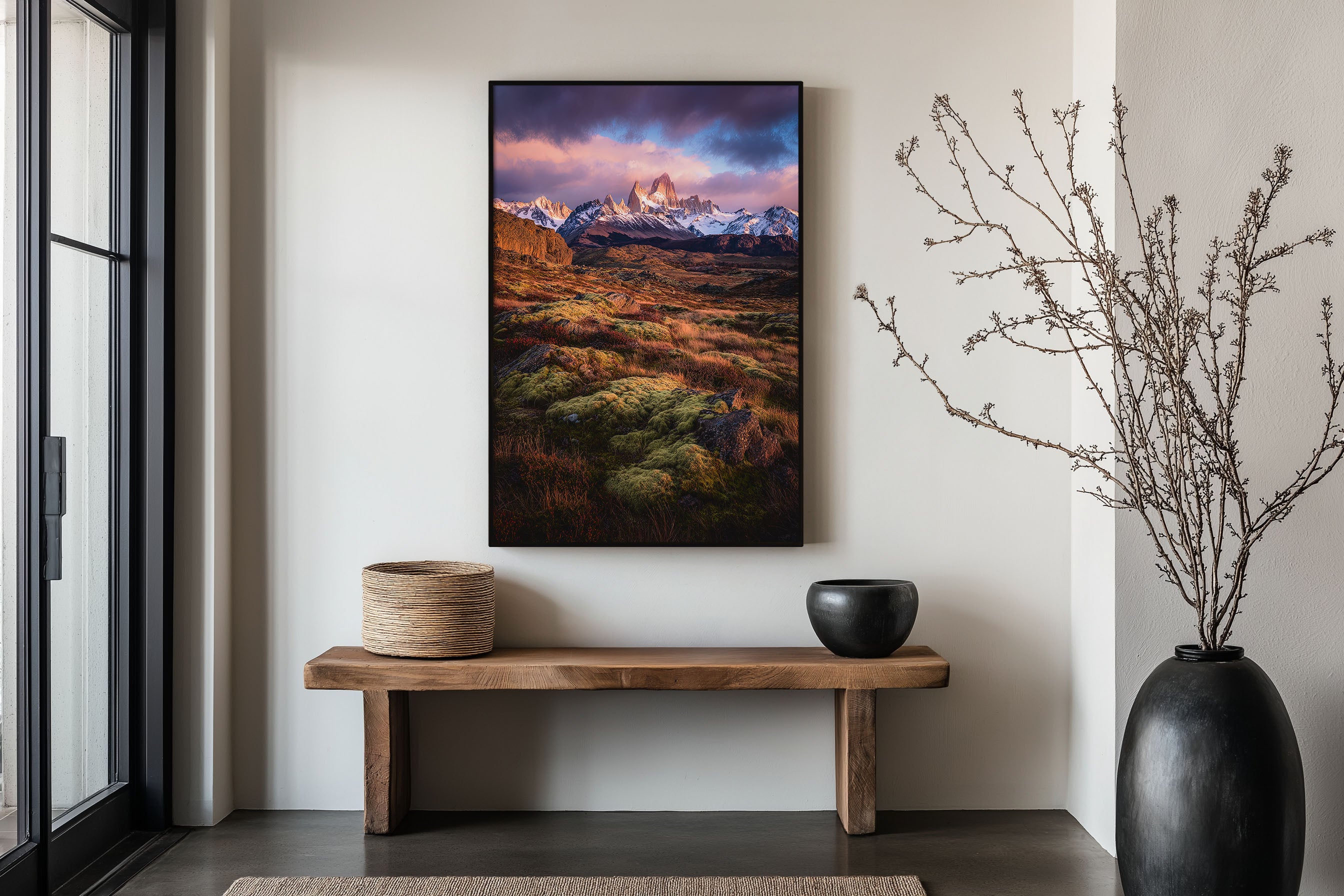 Mount Fitz Roy Patagonia Print | Sunset Mountain Landscape Wall Art | Argentina Travel Photography