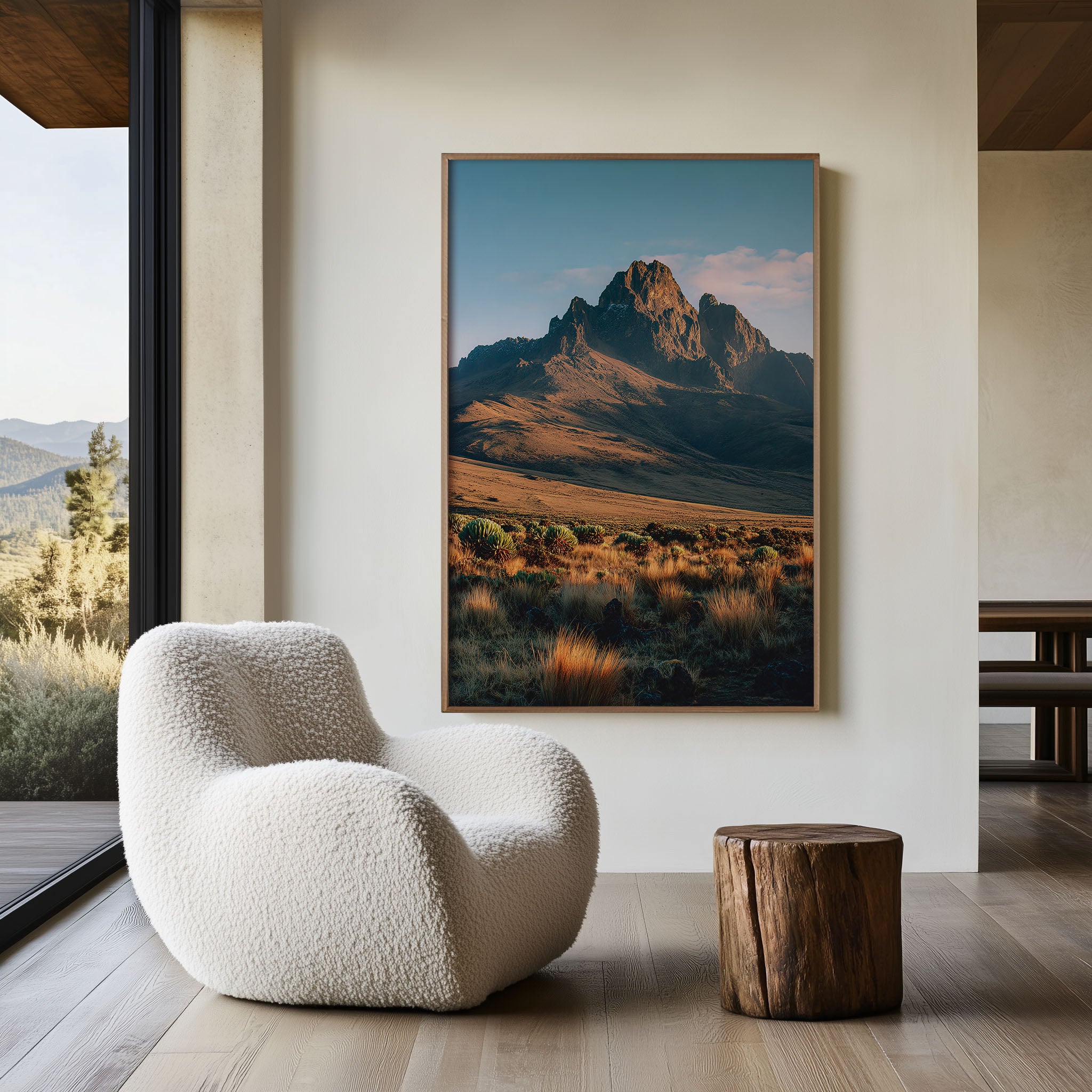 Mount Kenya Wall Art Print | African Highland Moorland Sunrise Photography | Kenya Travel Poster | Adventure Nature Home Decor