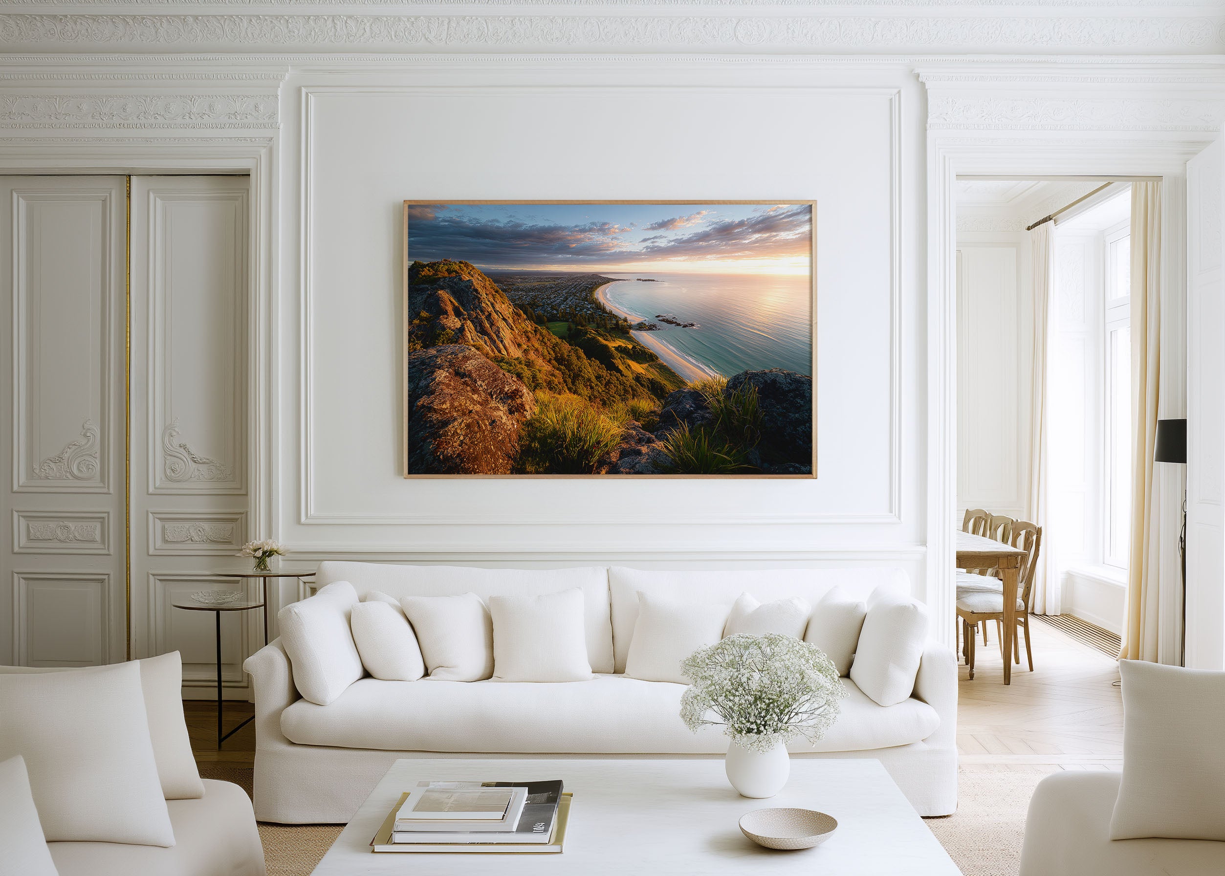 Mount Maunganui Beach Wall Art Print | Bay of Plenty Sunset