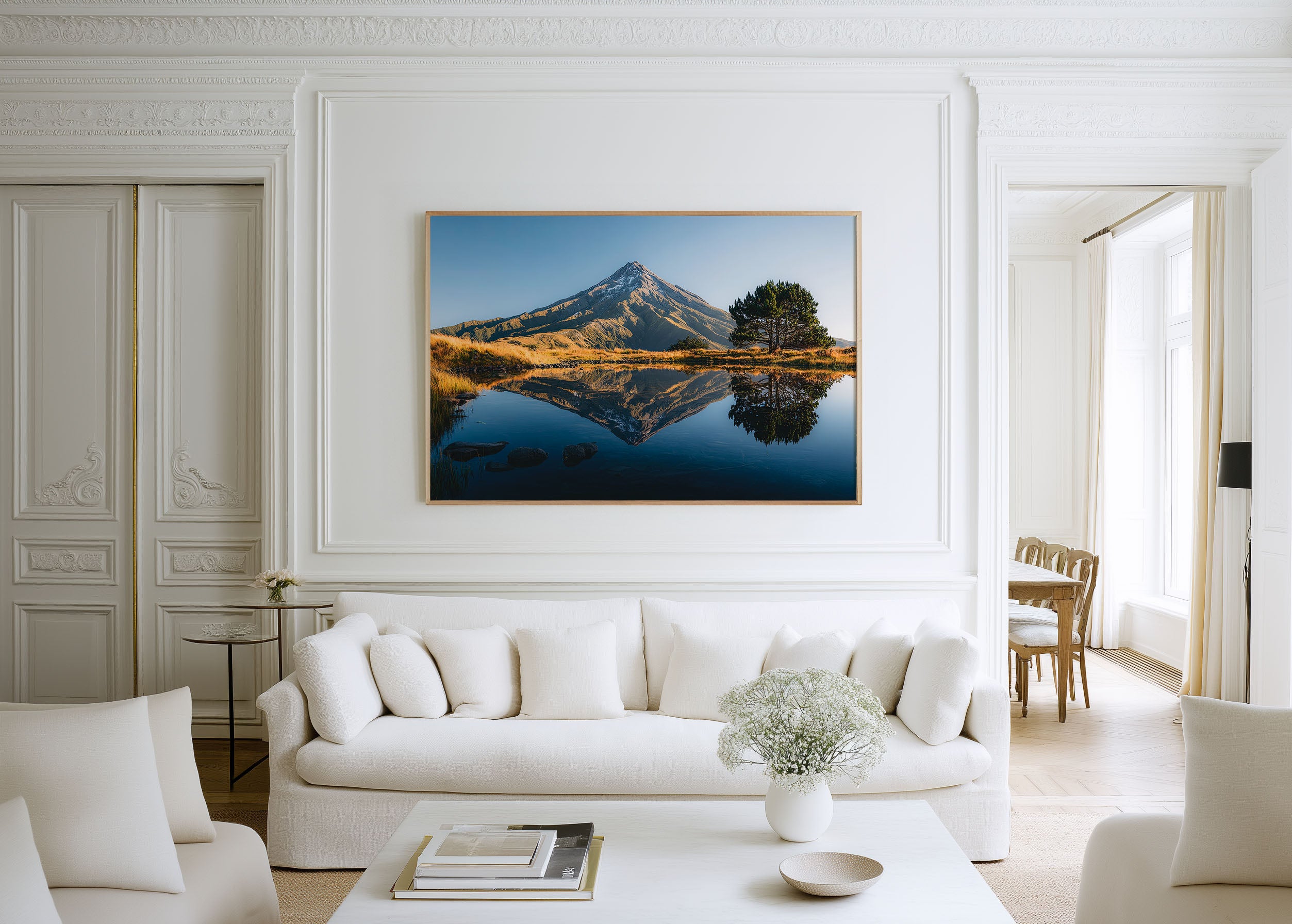 Mount Taranaki Reflection Wall Art Print | New Zealand Landscape