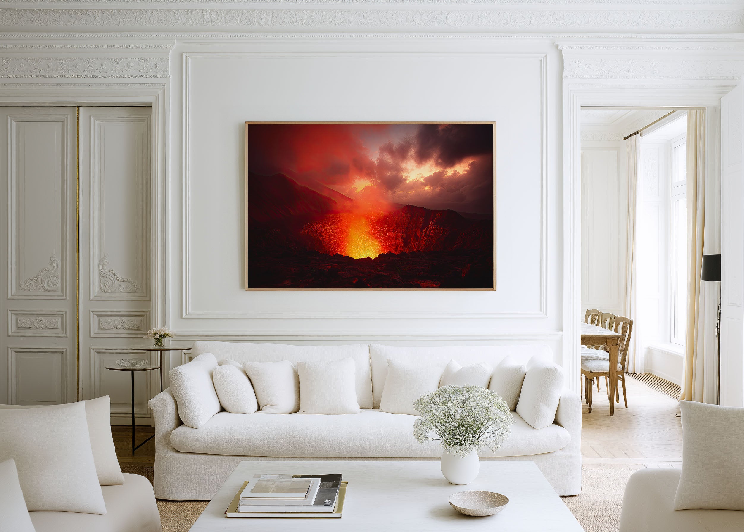 Mount Yasur Volcano Eruption Wall Art Print – Vanuatu Lava Landscape